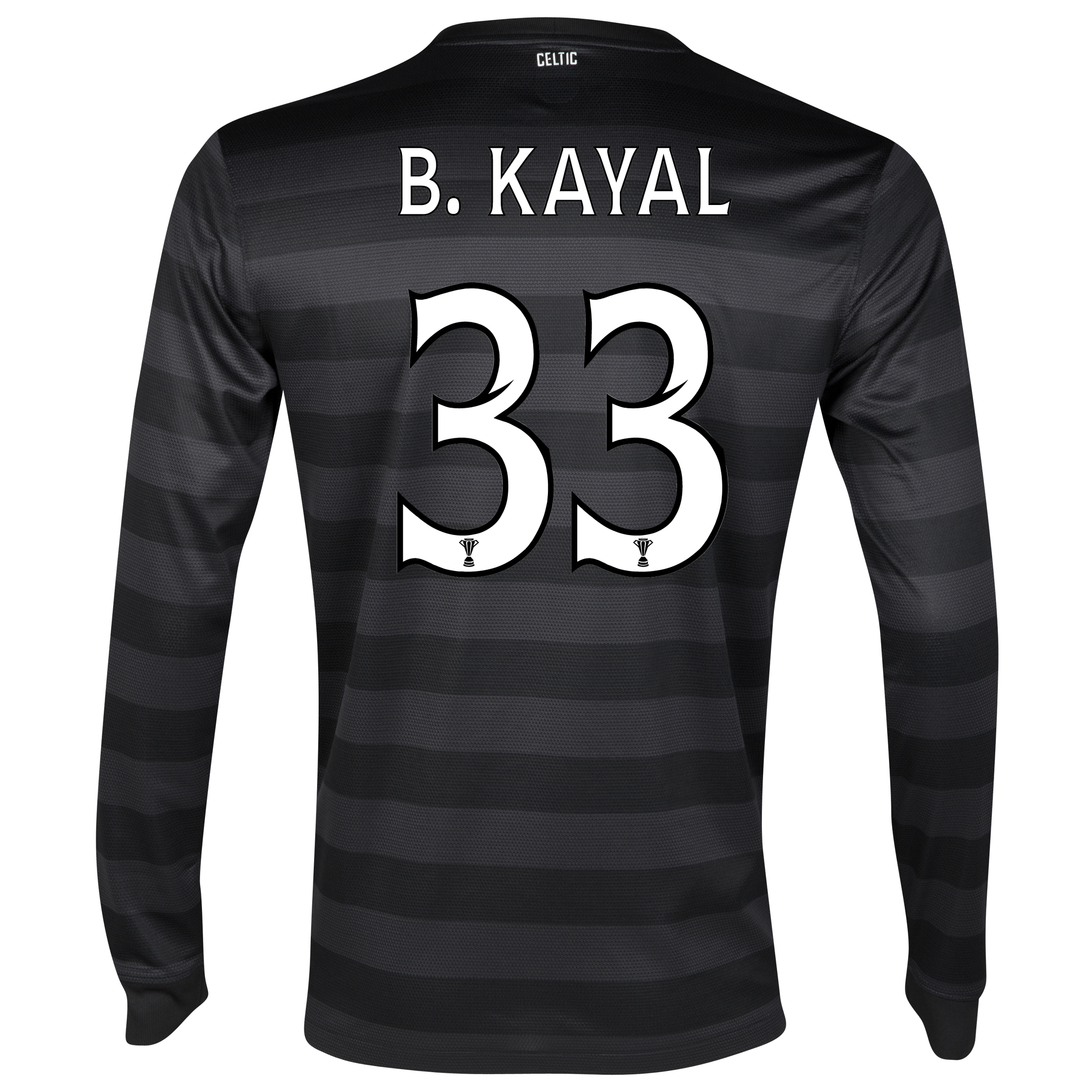 Celtic Away Shirt 2012~13 Long Sleeved no sponsor with BKayal 33 printing