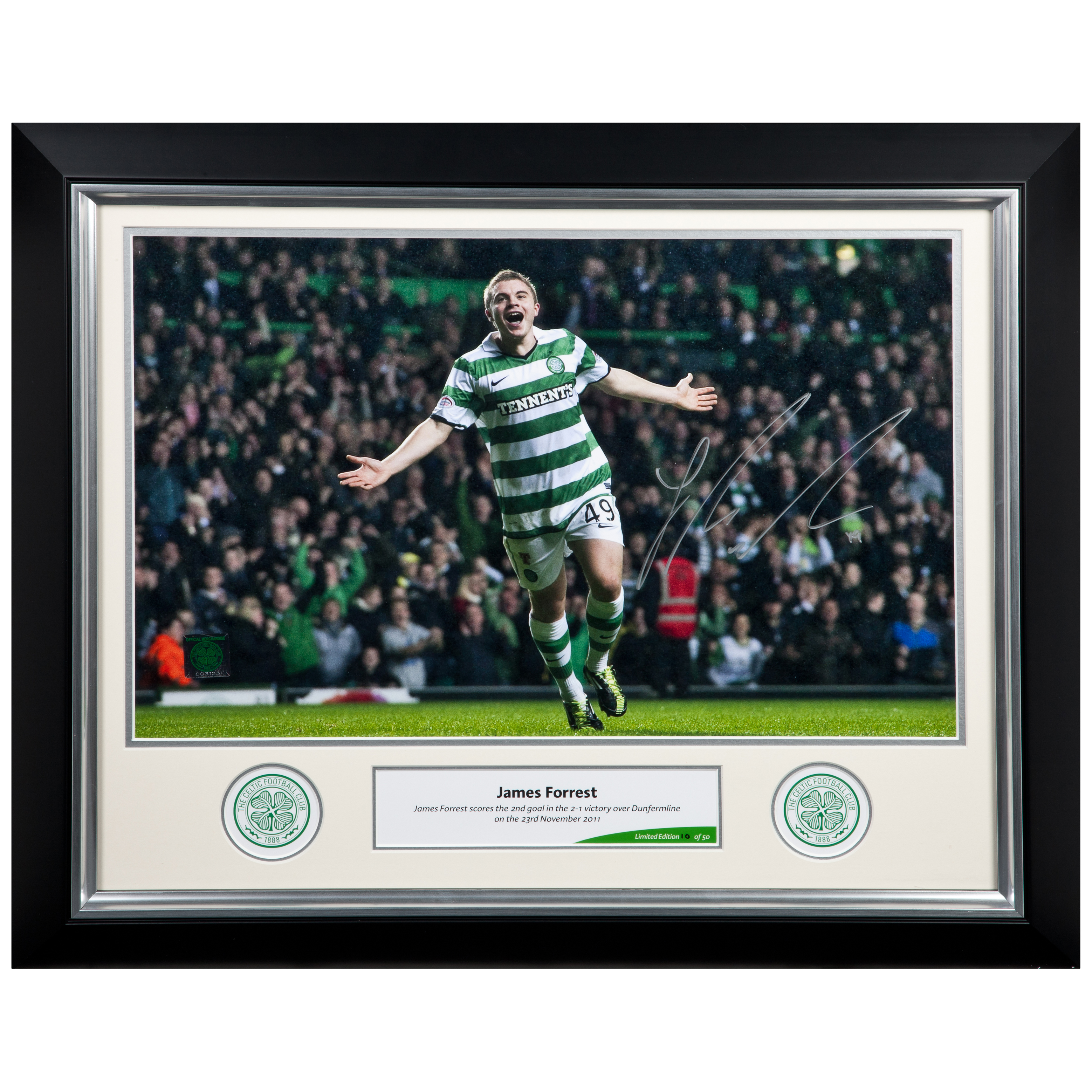 Celtic Limited Edition Forrest Signed Print - Framed