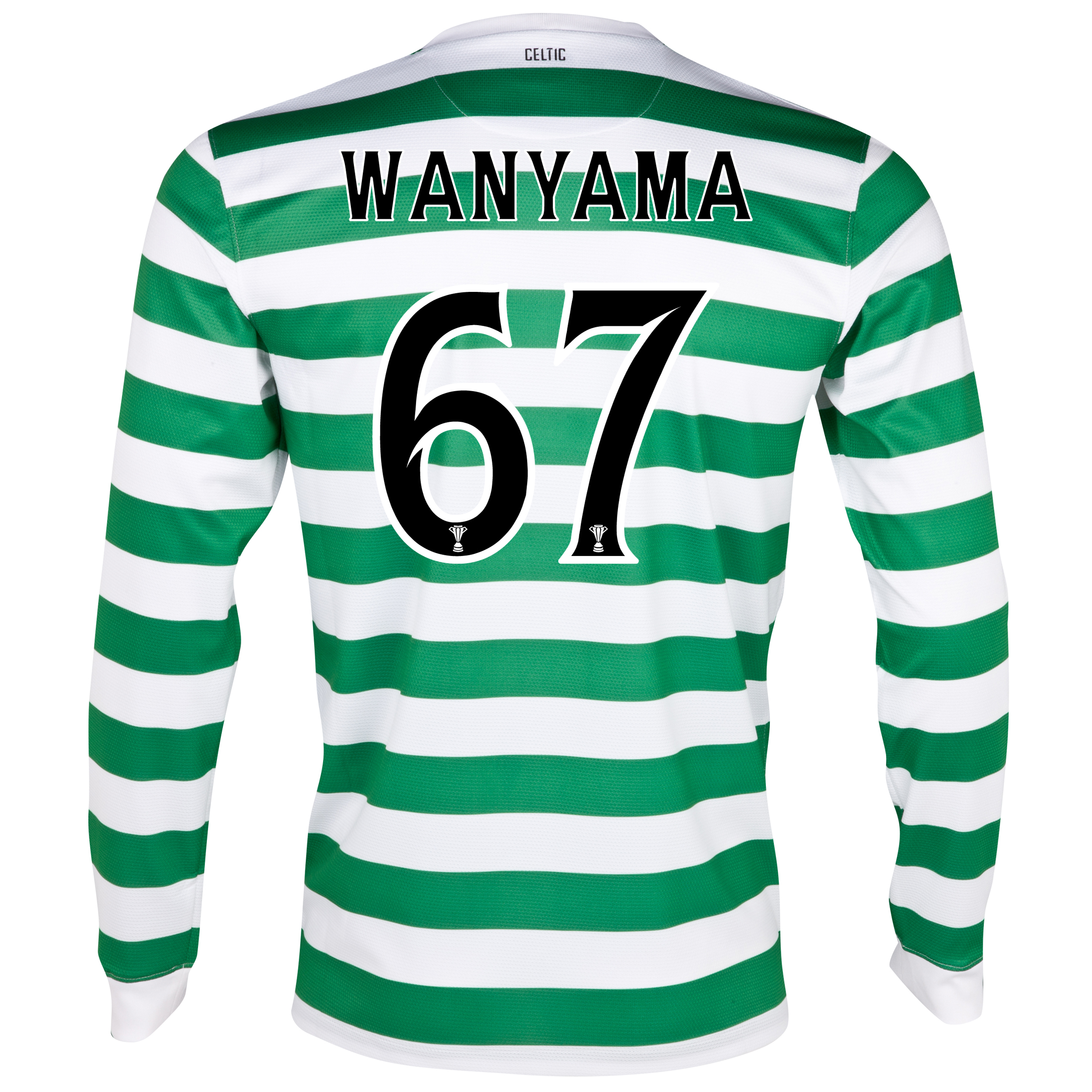Celtic Home Shirt 2012/13 - Long Sleeved - No Sponsor with Wanyama 67 printing