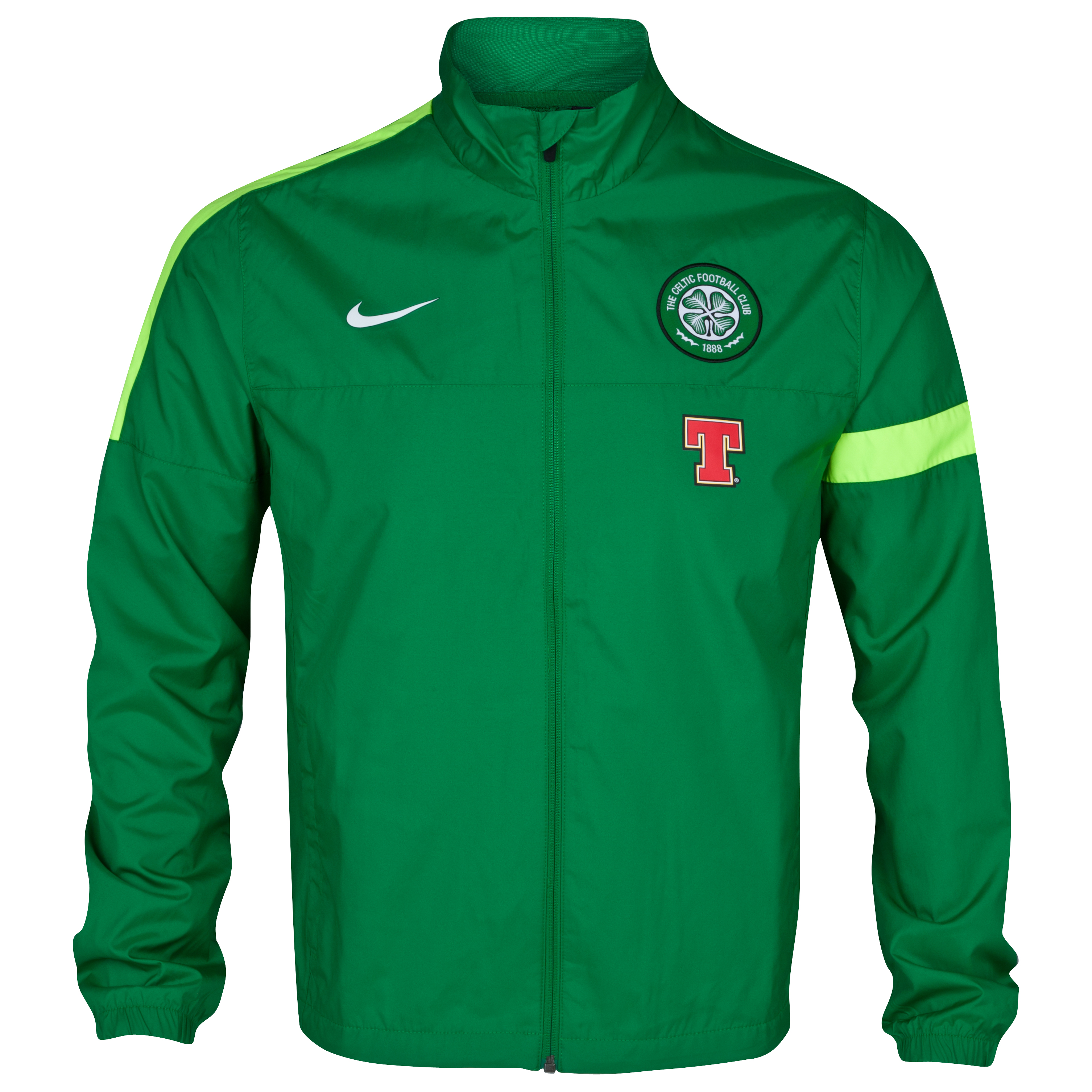 Celtic Sideline Woven Jacket - Victory Green/Volt/White