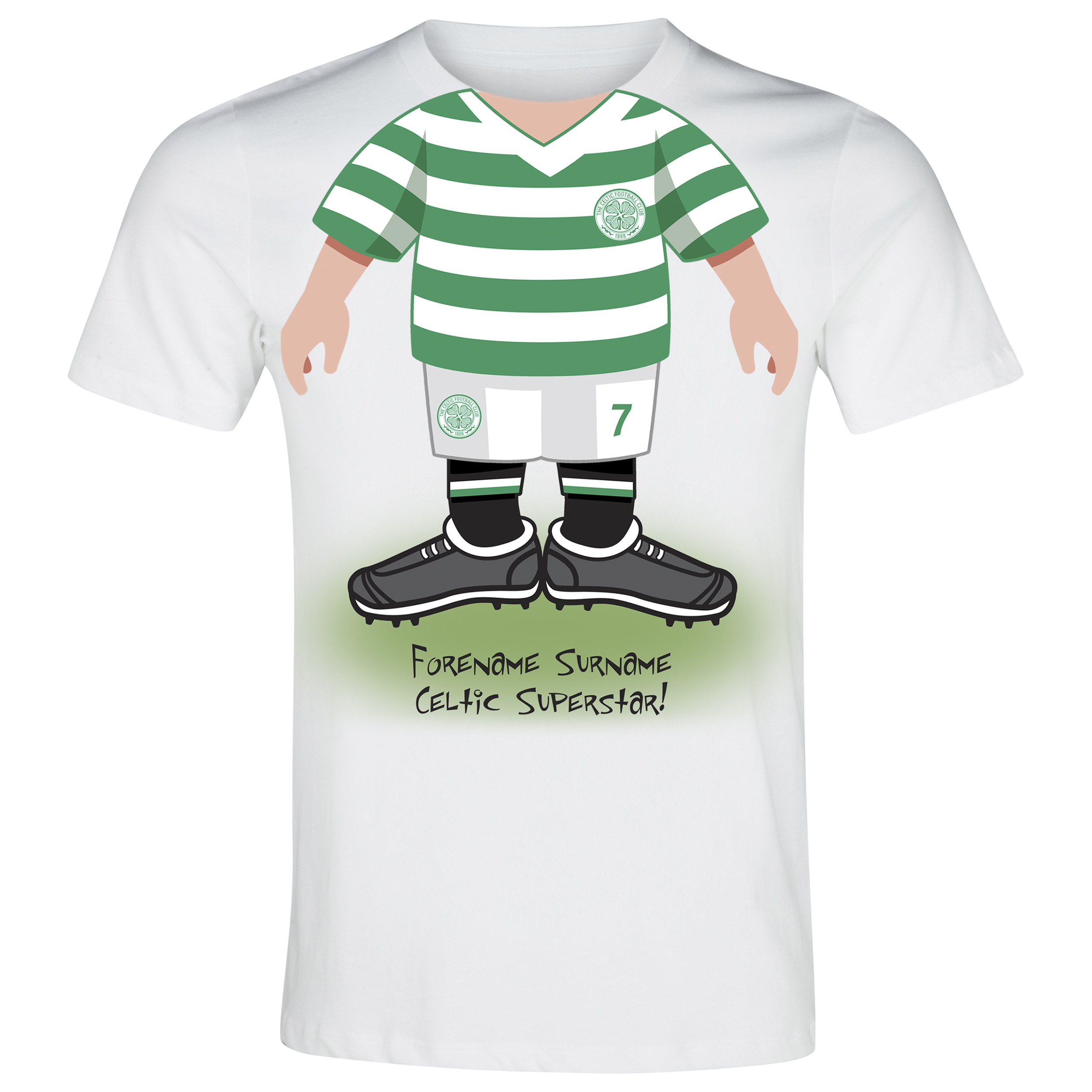 Celtic Personalised Use Your Head T-Shirt - Junior