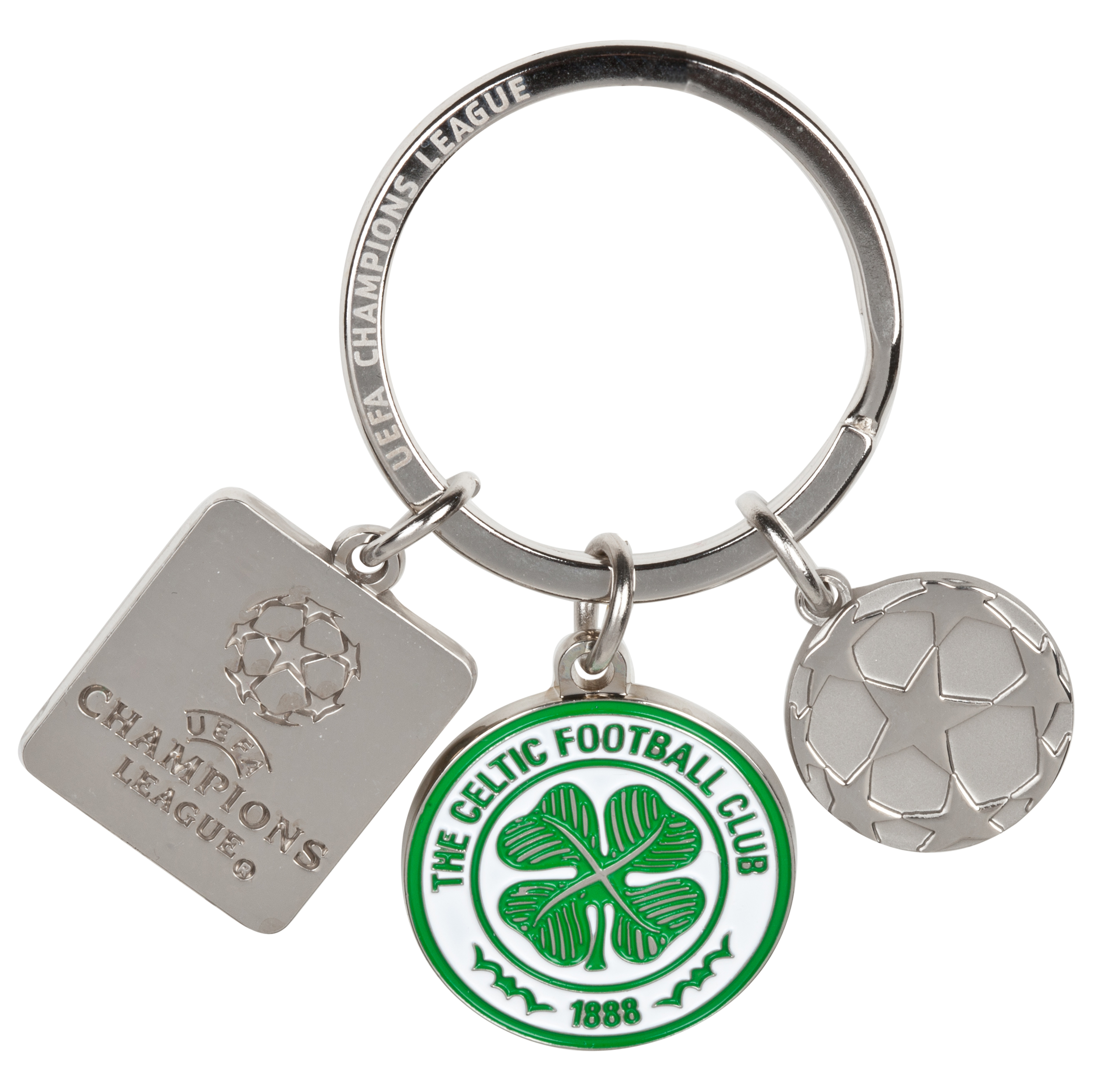 Celtic UEFA Champions League Charm Keyring