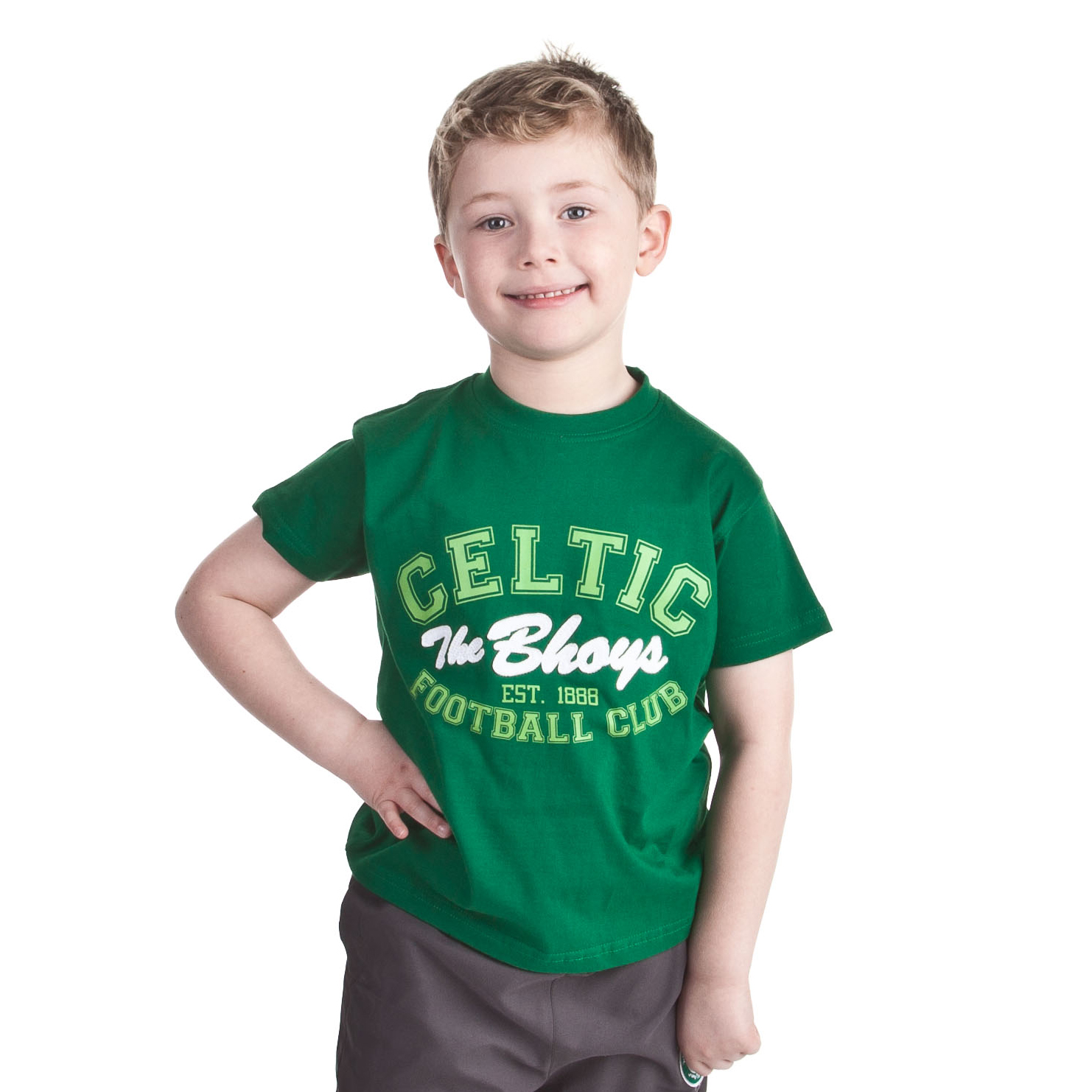 Celtic Applique Graphic T-Shirt - Green - Boys
