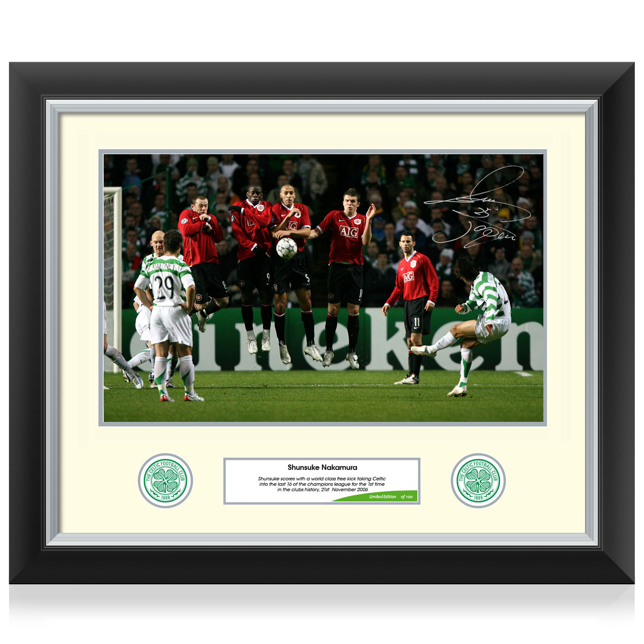 Celtic Limited Edition Nakamura Signed Print - Framed