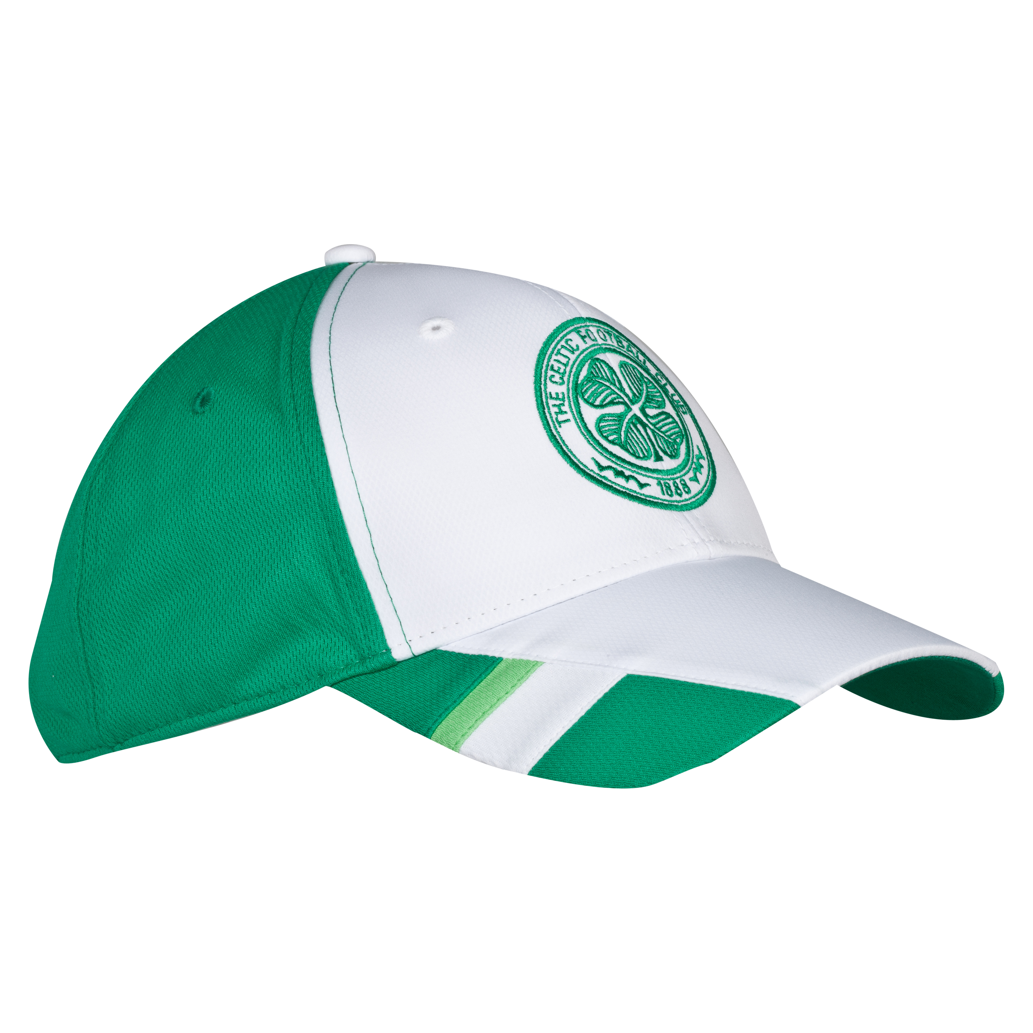 Celtic Contrast Sports Cap - White/Green - Adult