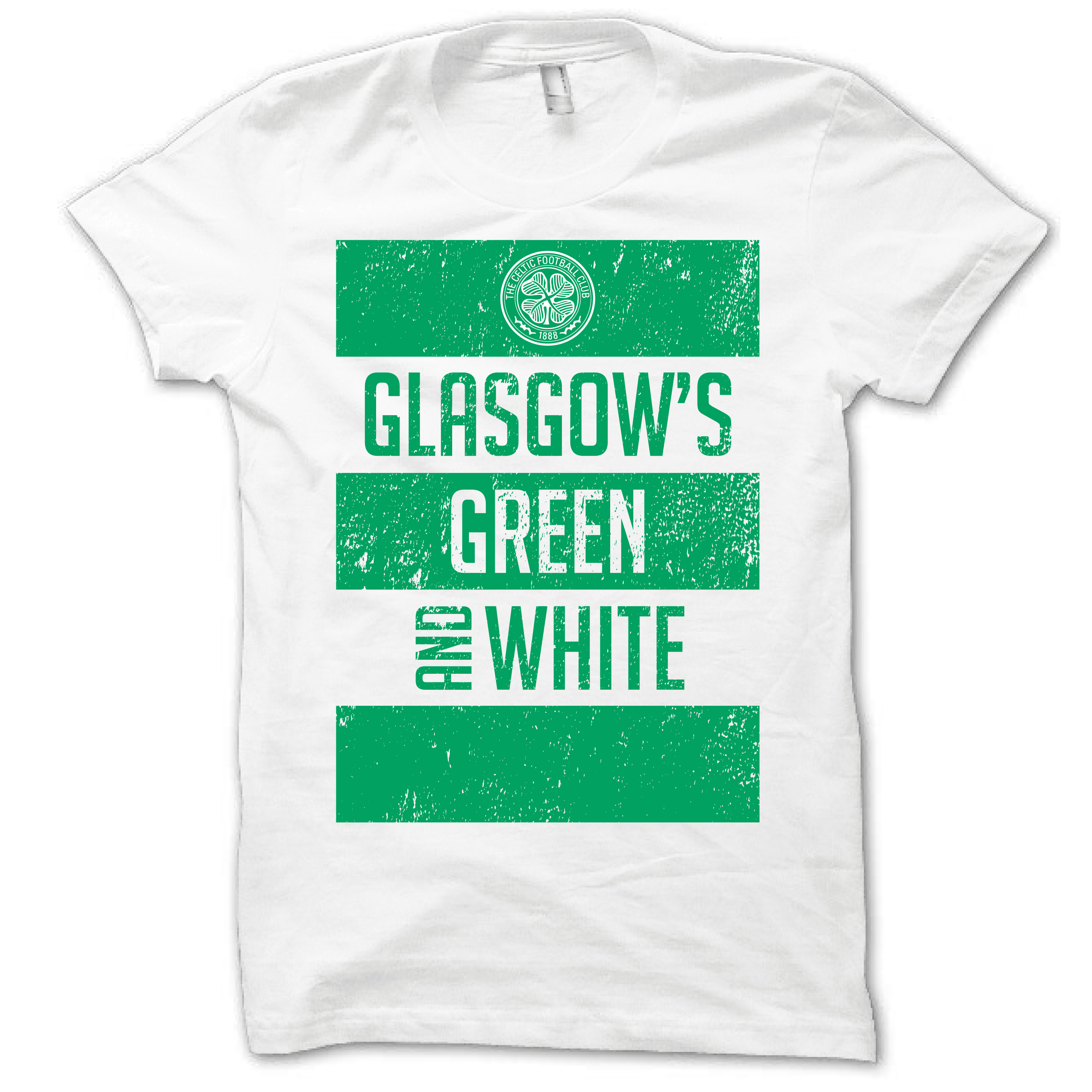 Celtic 2013 Glasgows Green and White T-Shirt - Kids White