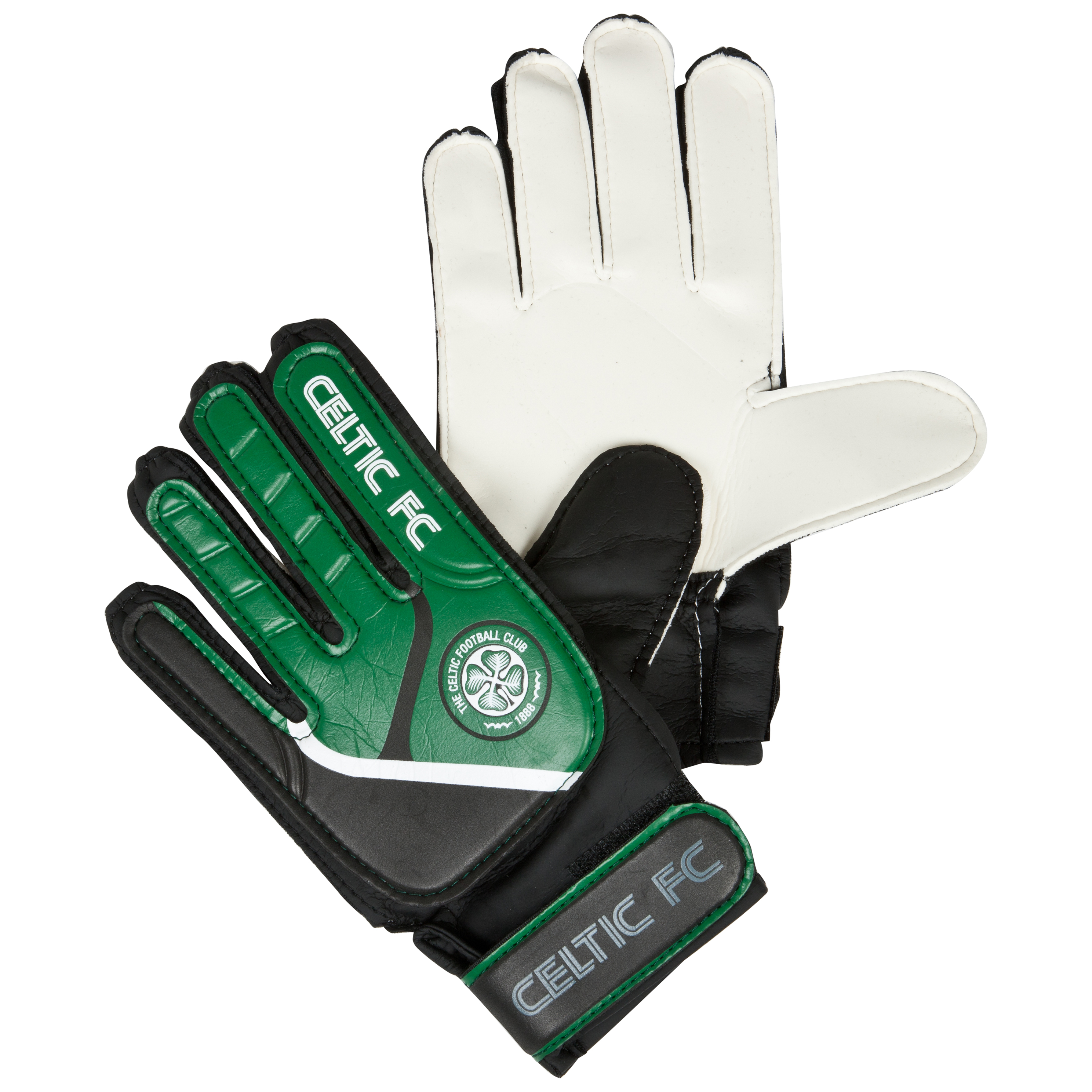 Celtic Goalkeeper Gloves - Grey/Green - Kids