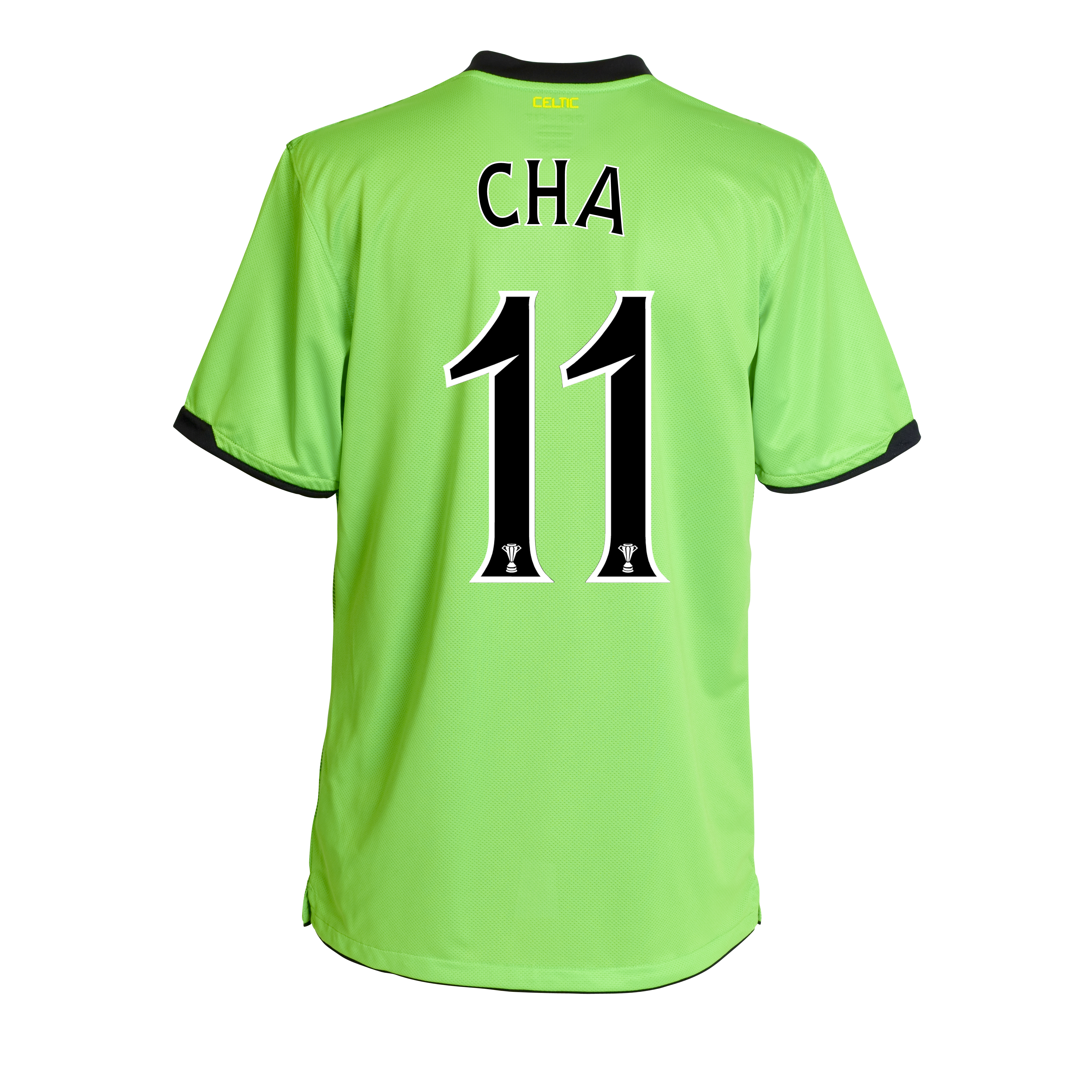 Celtic Away Shirt 2010~11 without Sponsor with Cha 11 printing