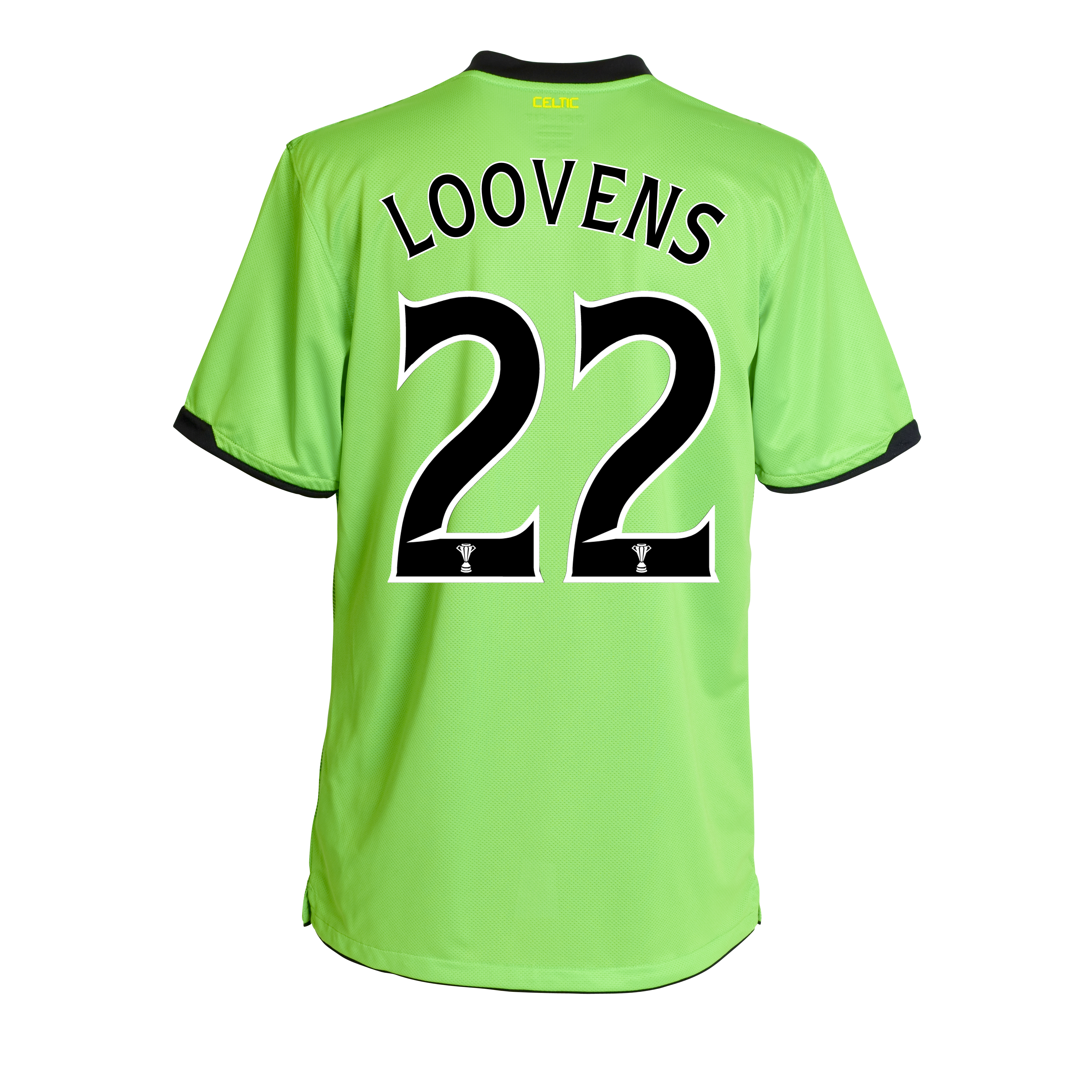 Celtic Away Shirt 2010~11 without Sponsor with Loovens 22 printing