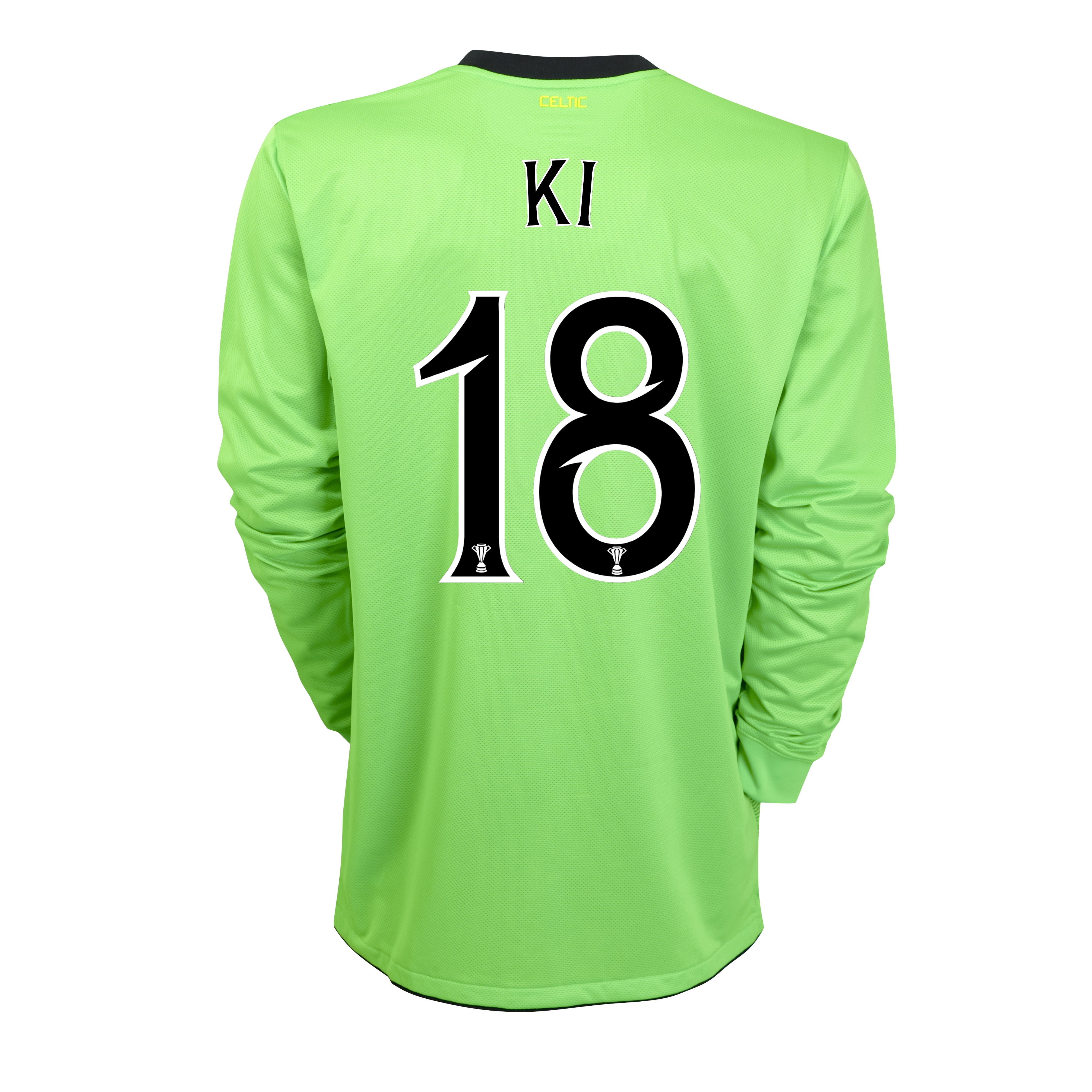 <br>Celtic Away Shirt 2010/11 without Sponsor with Ki 18 Printing Long Sleeved