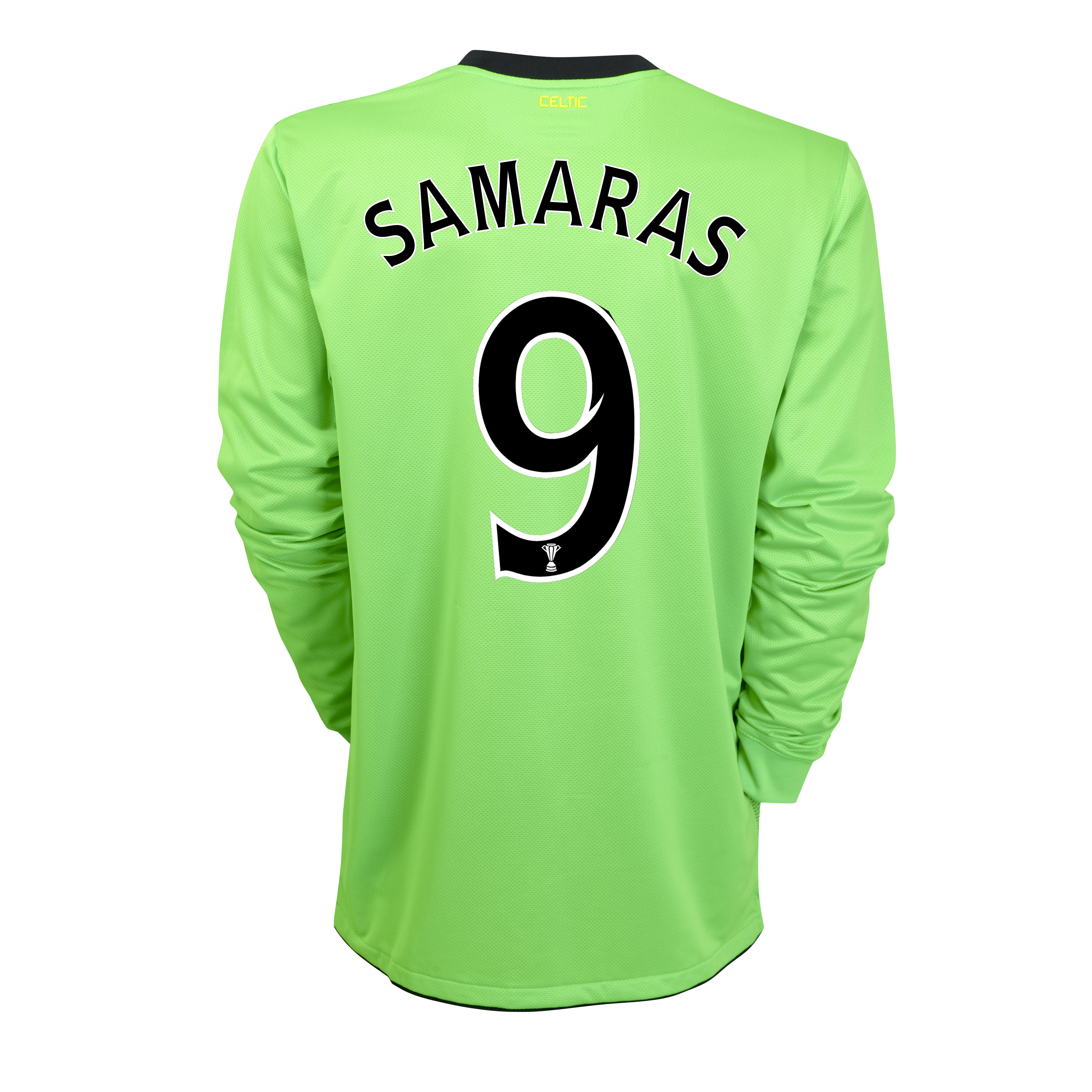 Celtic Away Shirt 2010~11 with Samaras 9 Printing Long Sleeved