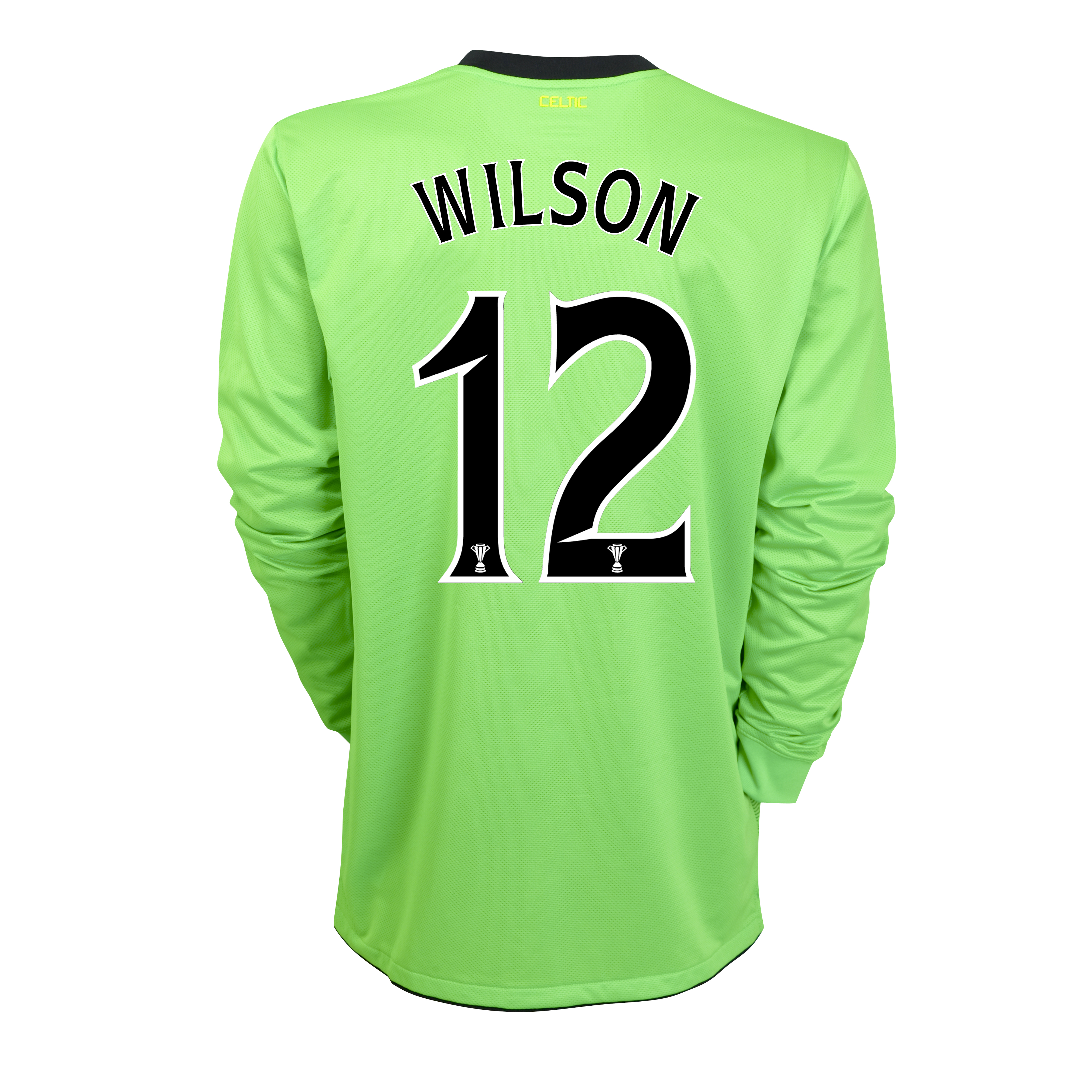 <br>Celtic Away Shirt 2010/11 with Wilson 12 Printing Long Sleeved