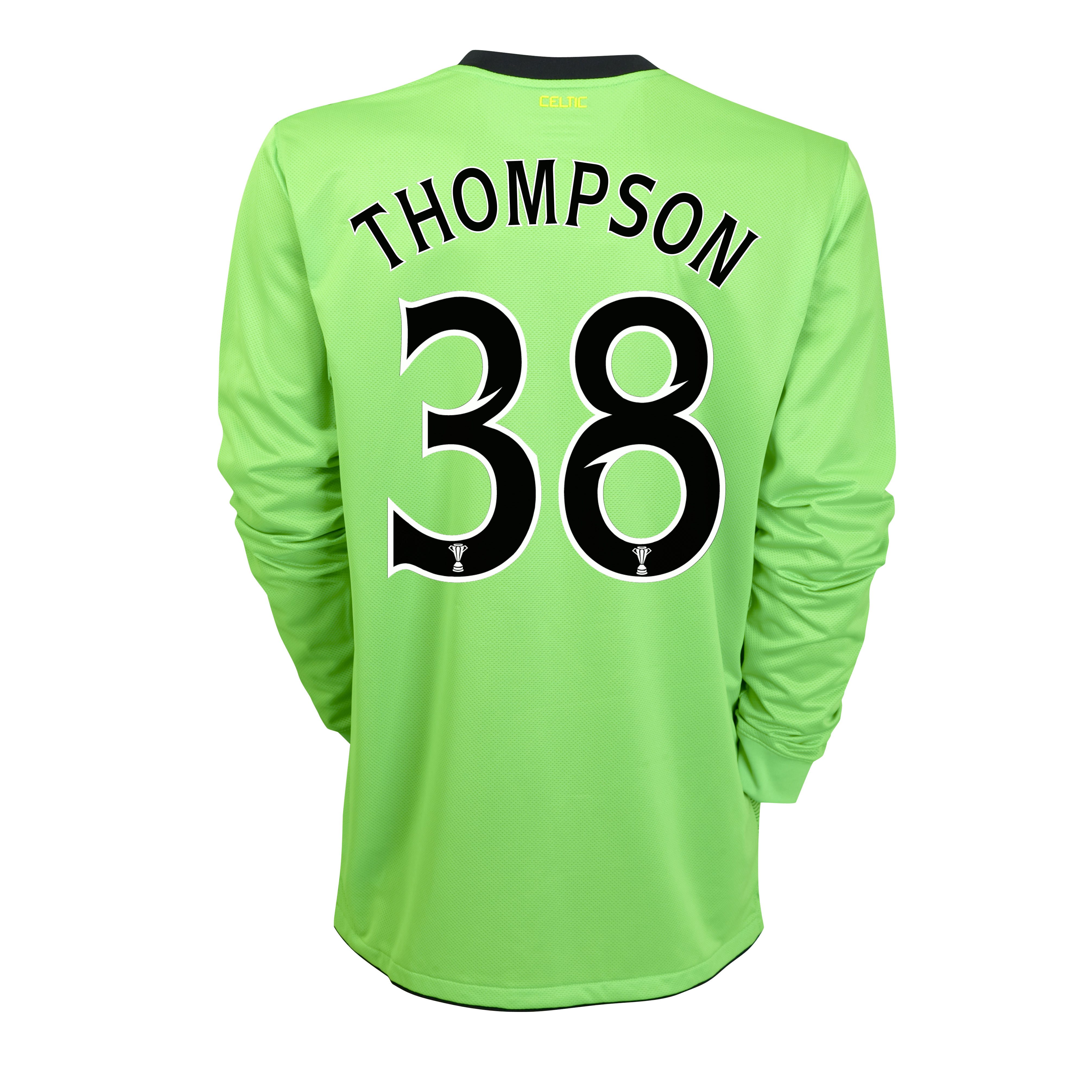 Celtic Away Shirt 2010~11 with Thompson 38 Printing Long Sleeved