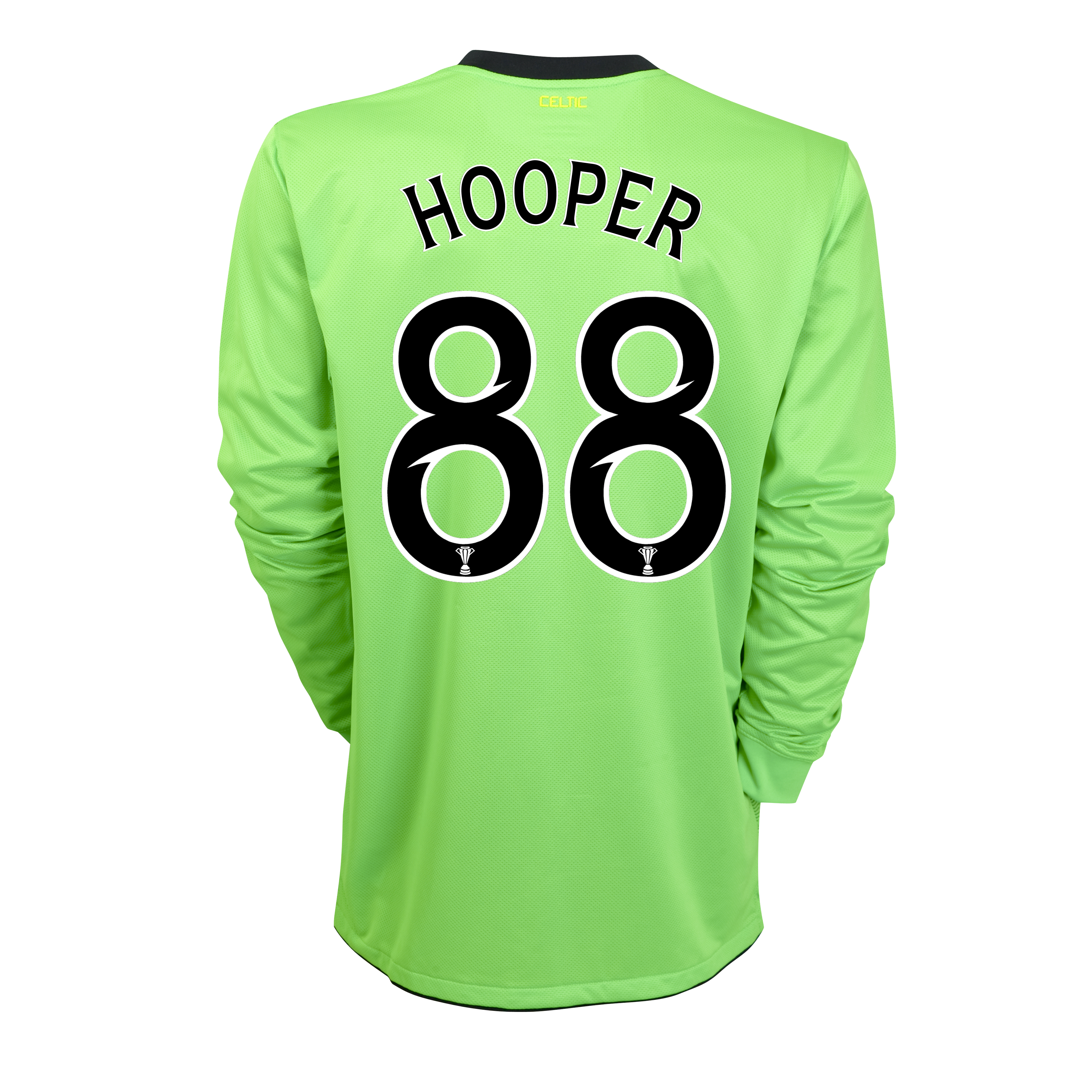 Celtic Away Shirt 2010~11 with Hooper 88 Printing Long Sleeved
