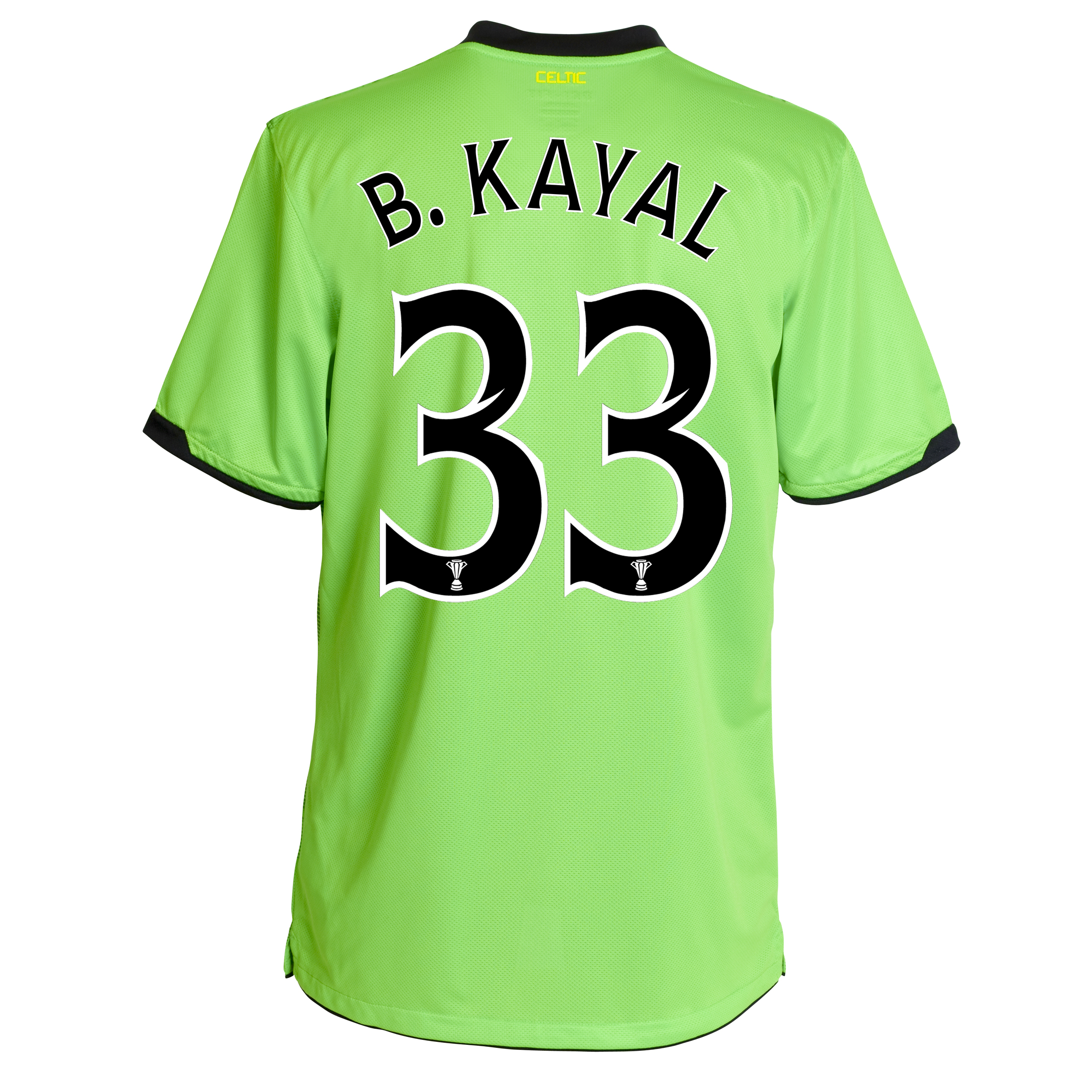 <br>Celtic Away Shirt 2010/11 without Sponsor with BKayal 33 printing