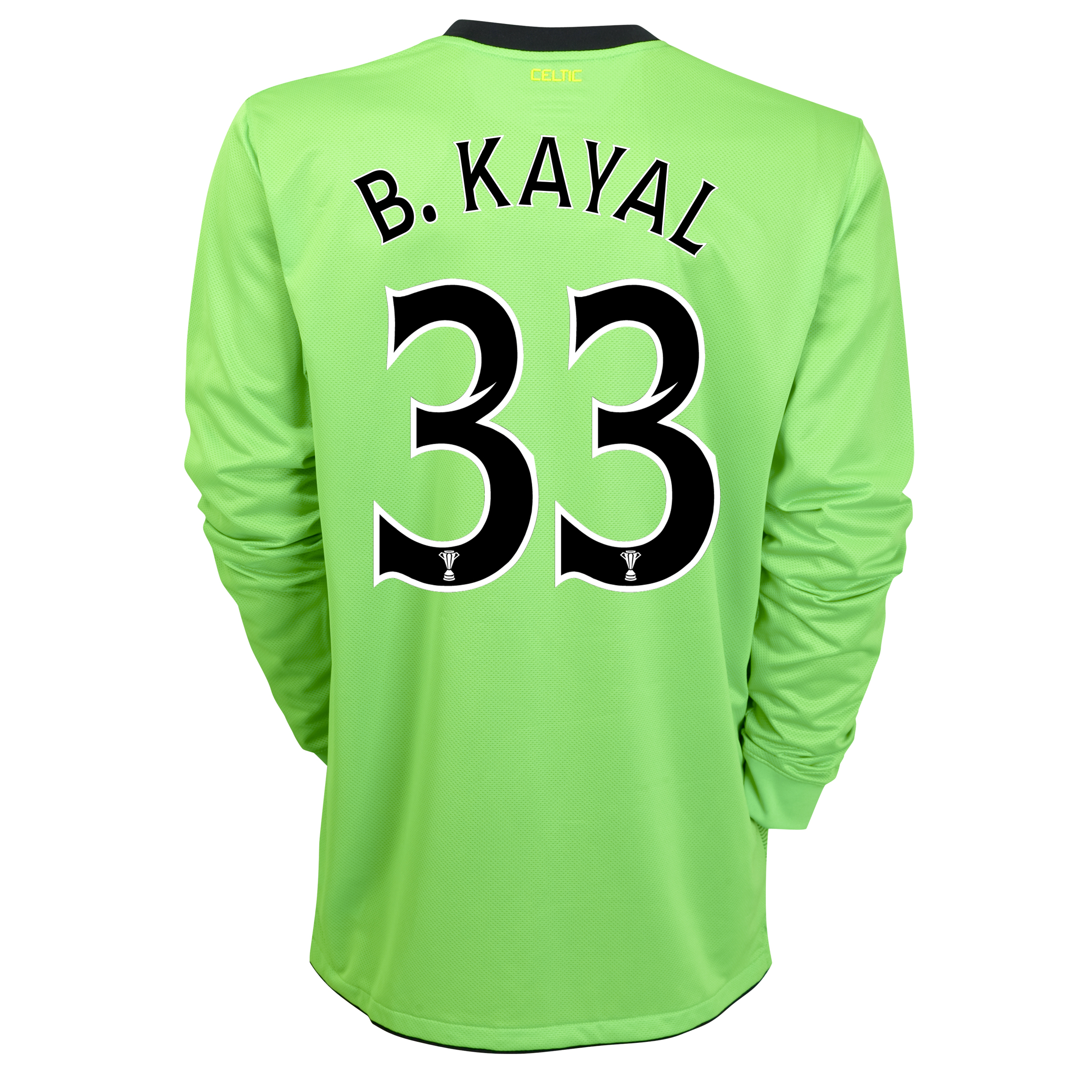 Celtic Away Shirt 2010~11 without Sponsor with BKayal 33 Printing Long Sleeved
