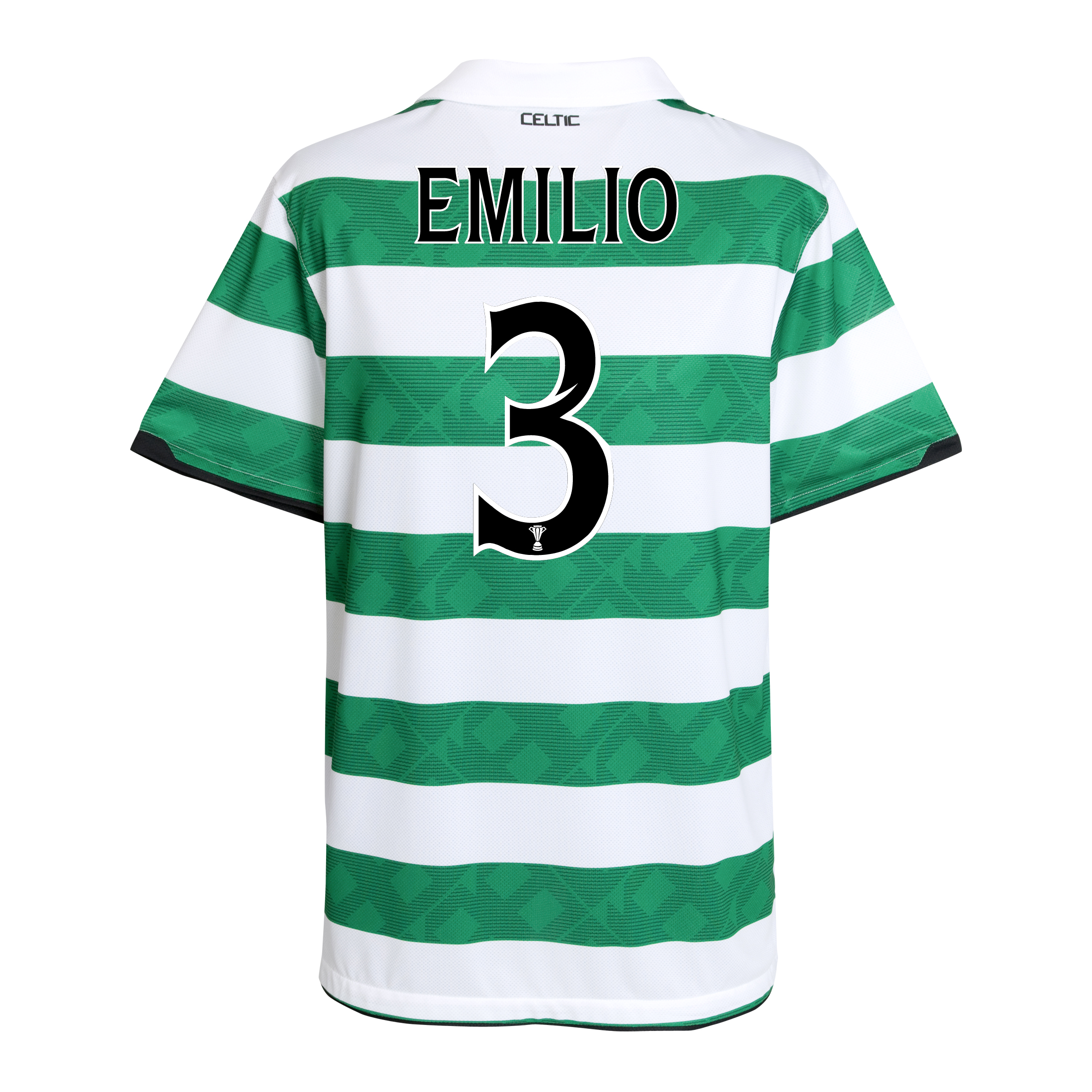 <br>Celtic Home Shirt 2010/12 with Emilio 3 printing