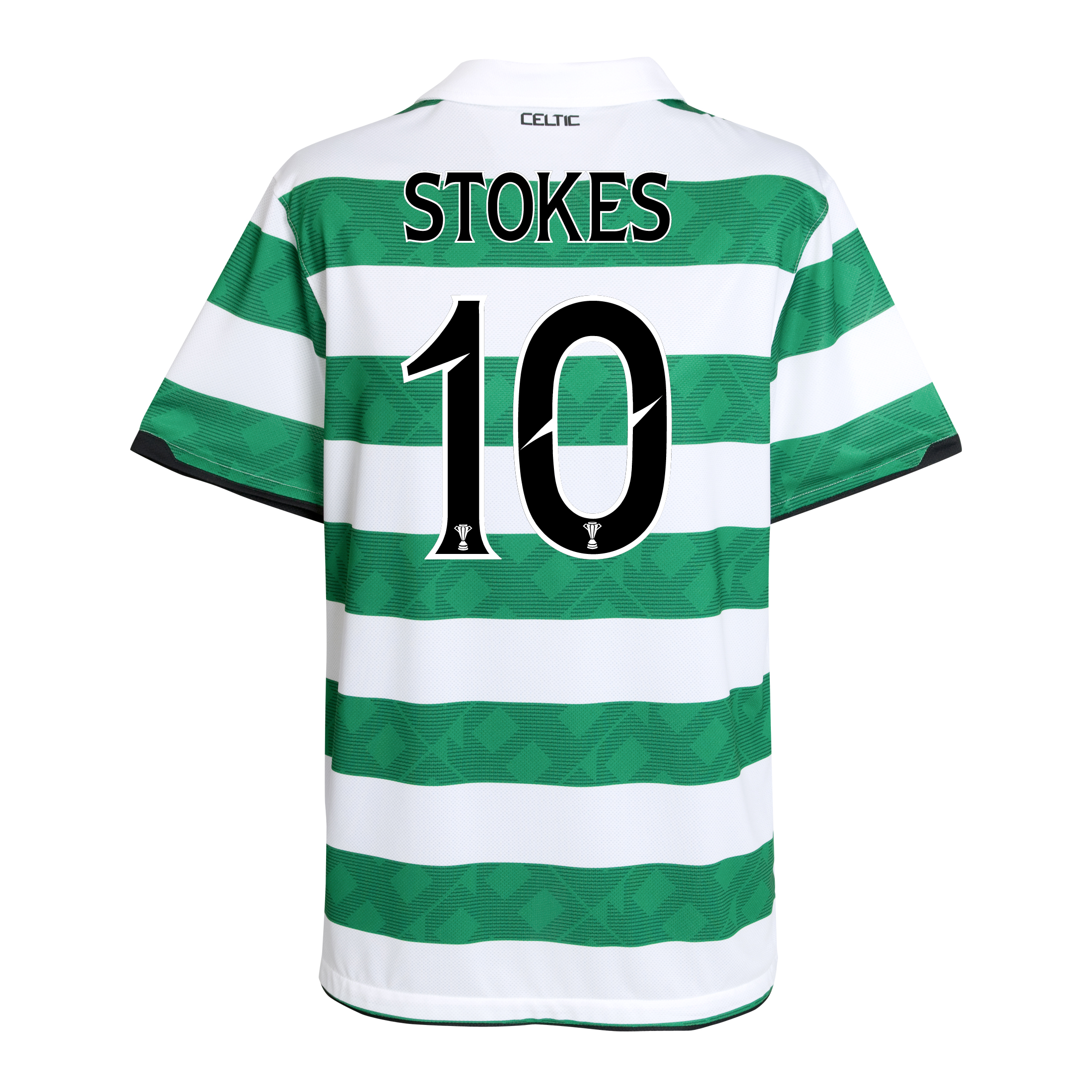 Celtic Home Shirt 2010~12 with Stokes 10 printing