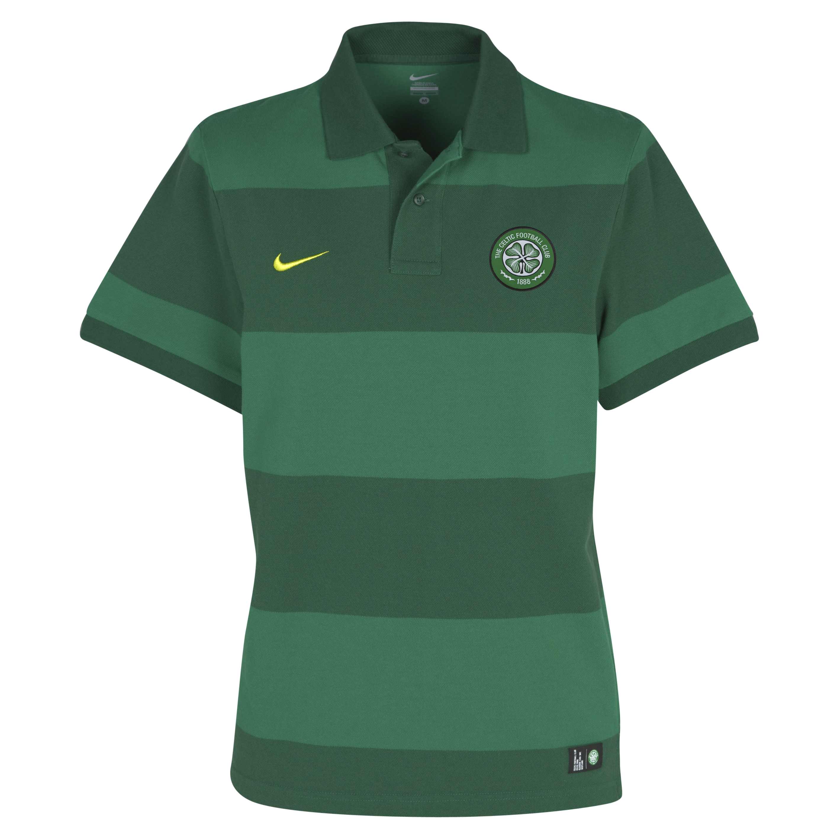 Celtic Authentic Grand Slam Polo Shirt Gorge Green~Pine Green~High Voltage