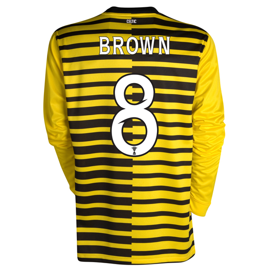 Celtic International Away Shirt 2011~12 Long Sleeved Kids with Brown 8 printing