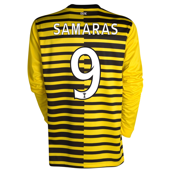 Celtic International Away Shirt 2011~12 Long Sleeved Kids with Samaras 9 printing