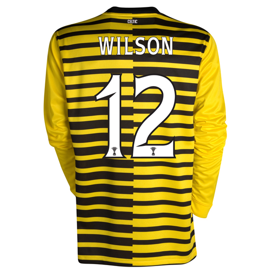 Celtic International Away Shirt 2011~12 Long Sleeved Kids with Wilson 6 printing