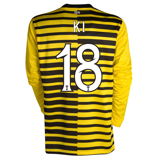 Celtic International Away Shirt 2011~12 Long Sleeved Kids with Ki 18 printing