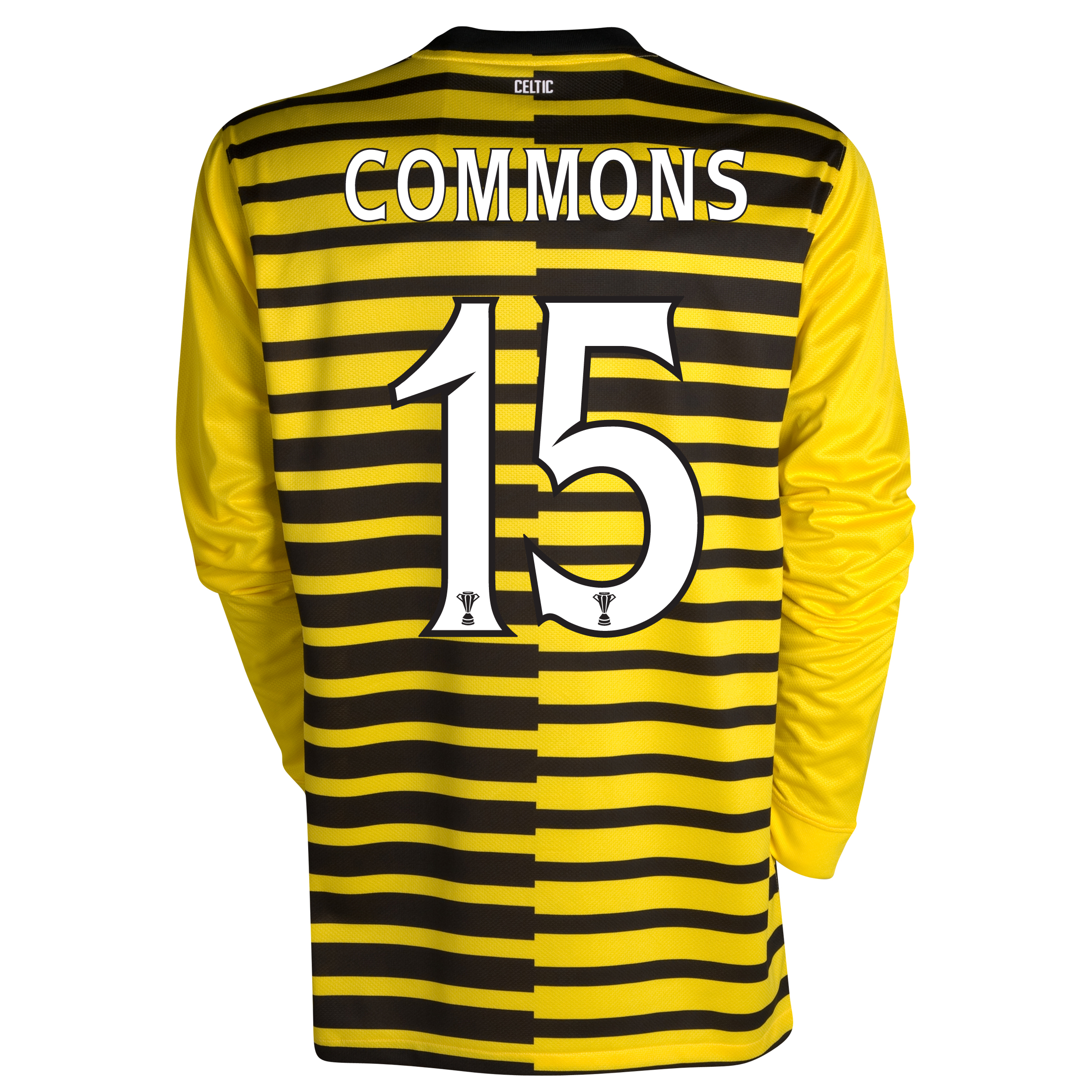 Celtic International Away Shirt 2011~12 No Sponsor Long Sleeved with Commons 15 printing