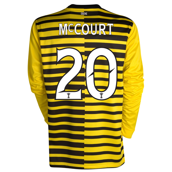Celtic International Away Shirt 2011~12 No Sponsor Long Sleeved with McCourt 20 printing