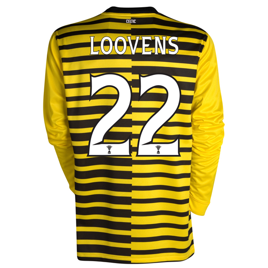Celtic International Away Shirt 2011~12 No Sponsor Long Sleeved with Loovens 22 printing