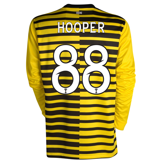 Celtic International Away Shirt 2011~12 No Sponsor Long Sleeved with Hooper 88 printing