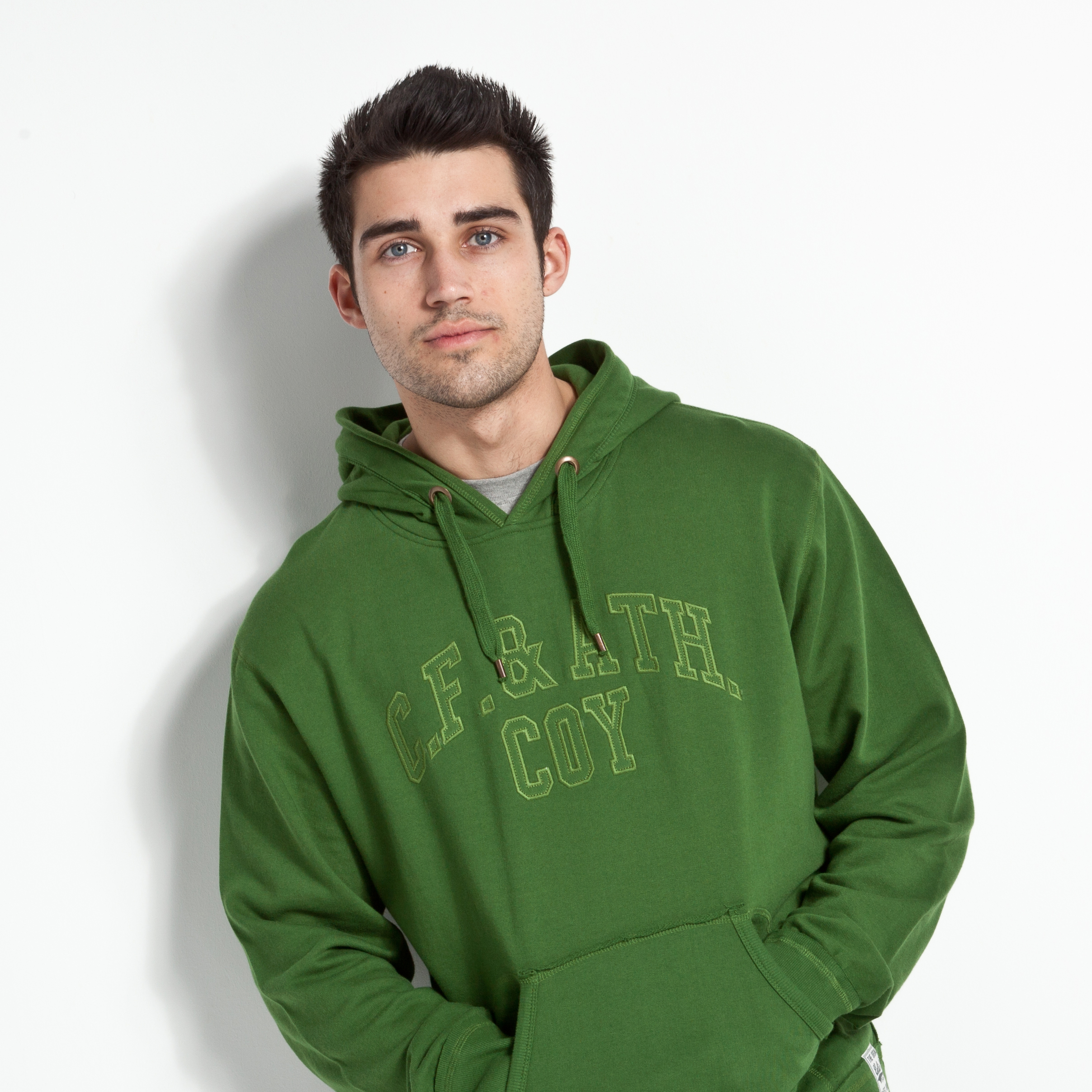 Celtic Heritage Applique Hoody - Moss Green