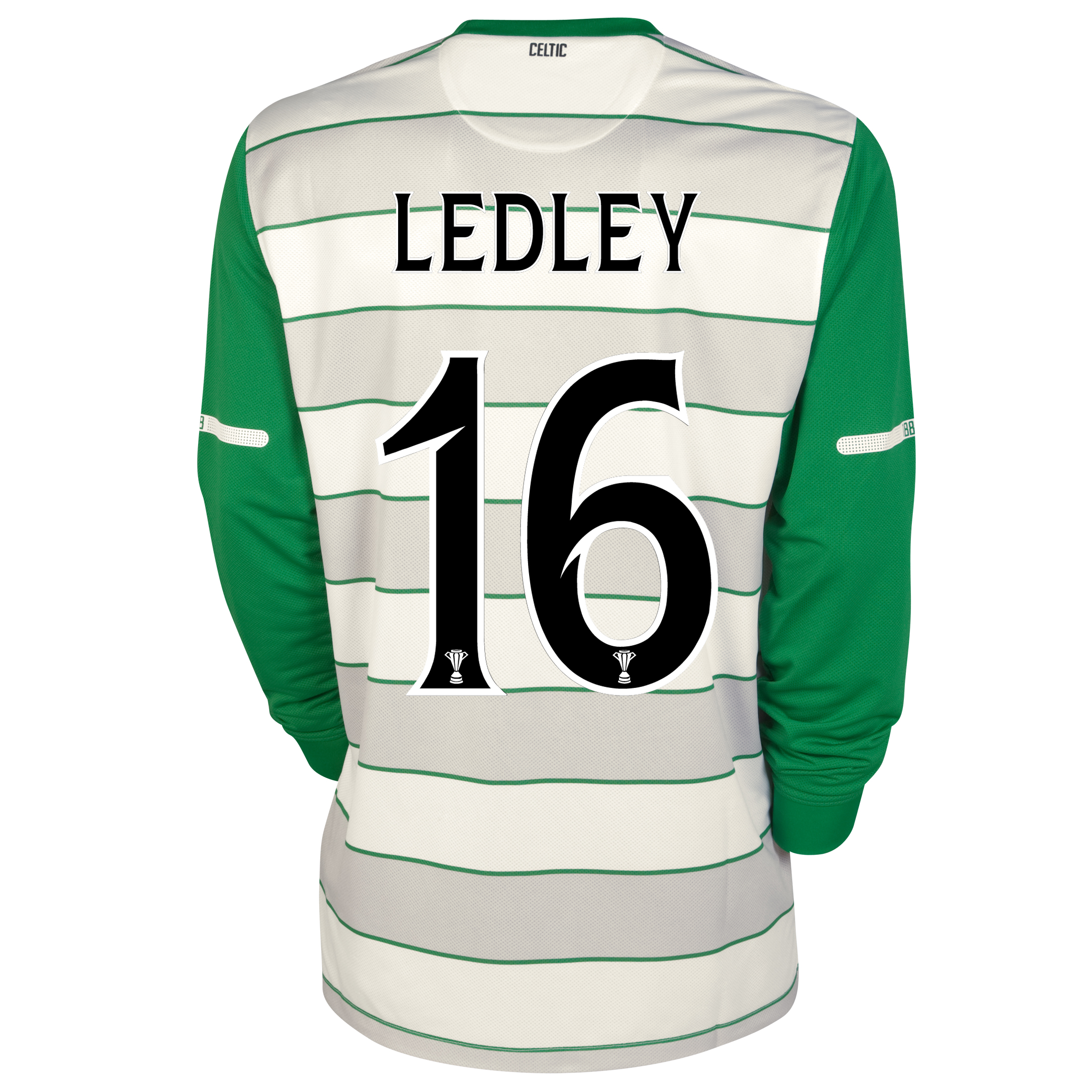 <br>Celtic Away Shirt 2011/12 Long Sleeved with Ledley 16 printing