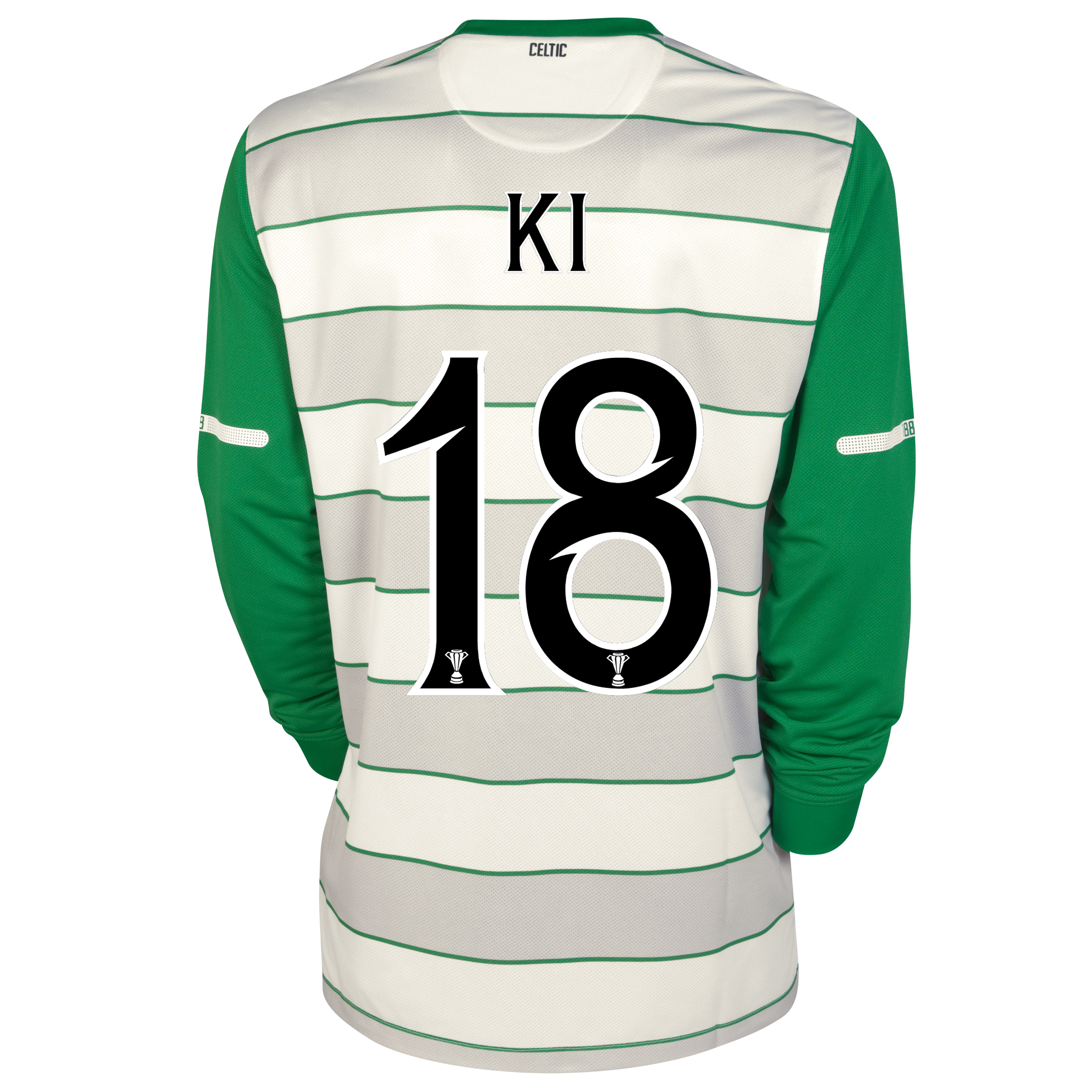 Celtic Away Shirt 2011~12 Long Sleeved with Ki 18 printing