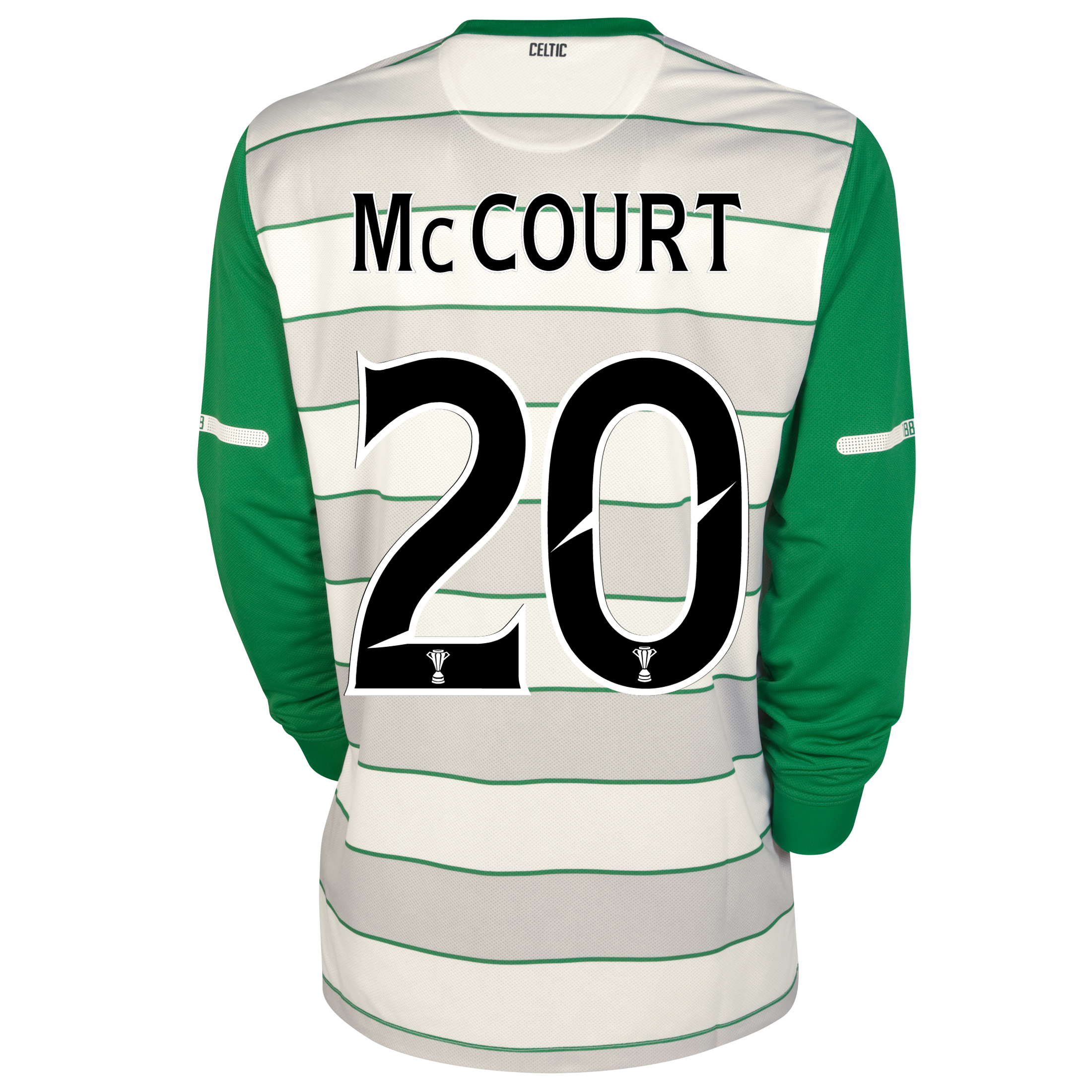 <br>Celtic Away Shirt 2011/12 Long Sleeved with McCourt 20 printing