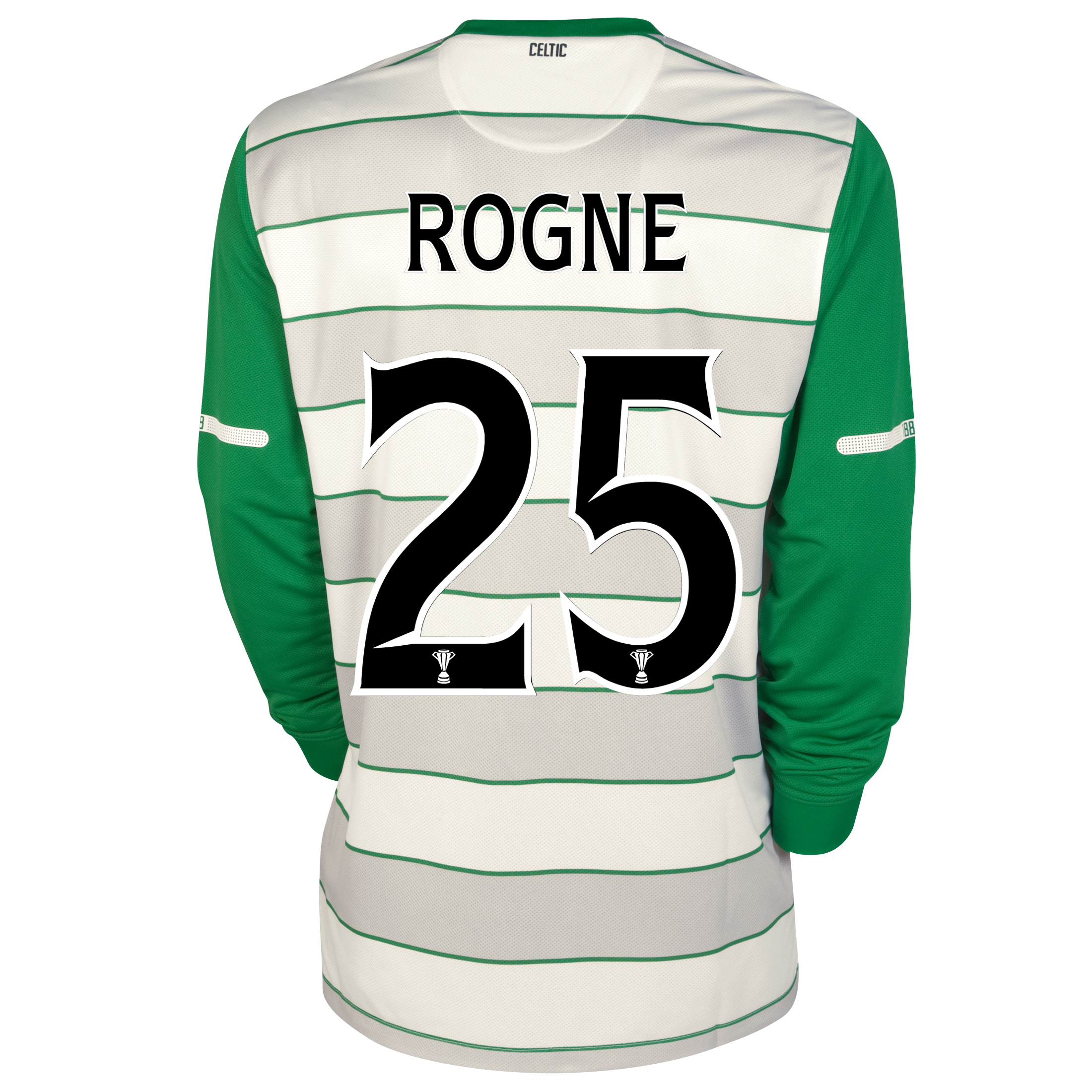 <br>Celtic Away Shirt 2011/12 Long Sleeved with Rogne 25 printing
