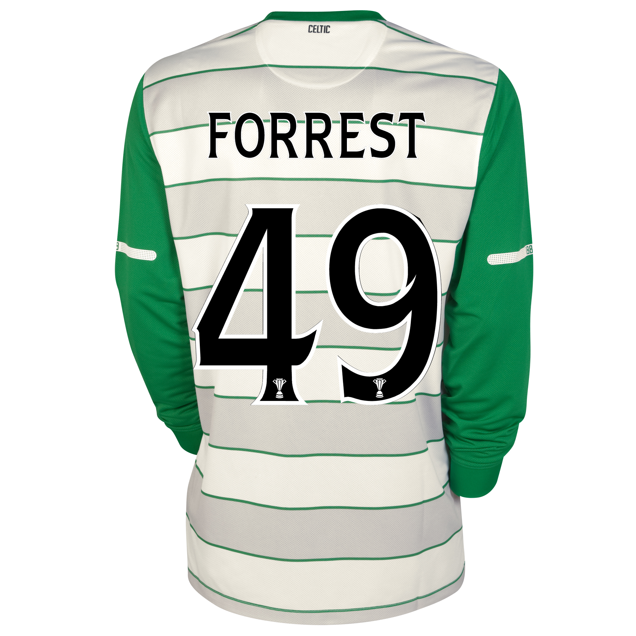Celtic Away Shirt 2011~12 No Sponsor Long Sleeved with Forrest 49 printing