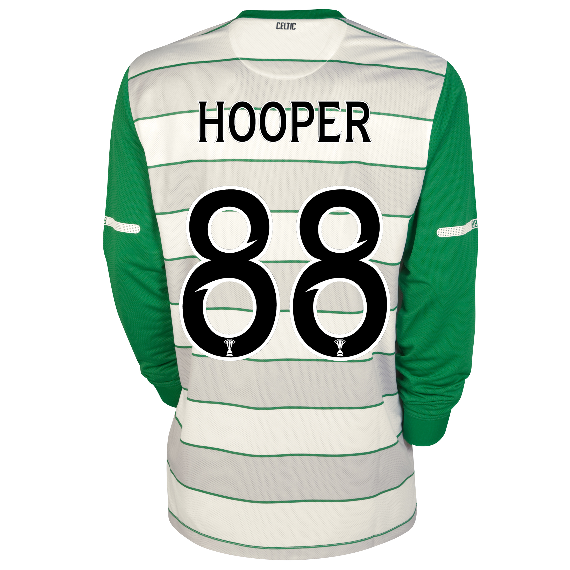 Celtic Away Shirt 2011~12 No Sponsor Long Sleeved with Hooper 88 printing