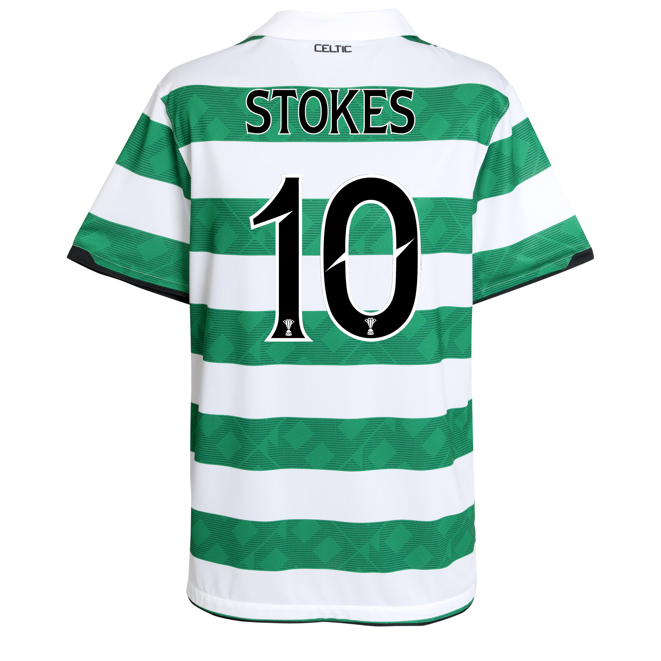 <br>Celtic Home Shirt 2010/12 Kids with Stokes 10 printing