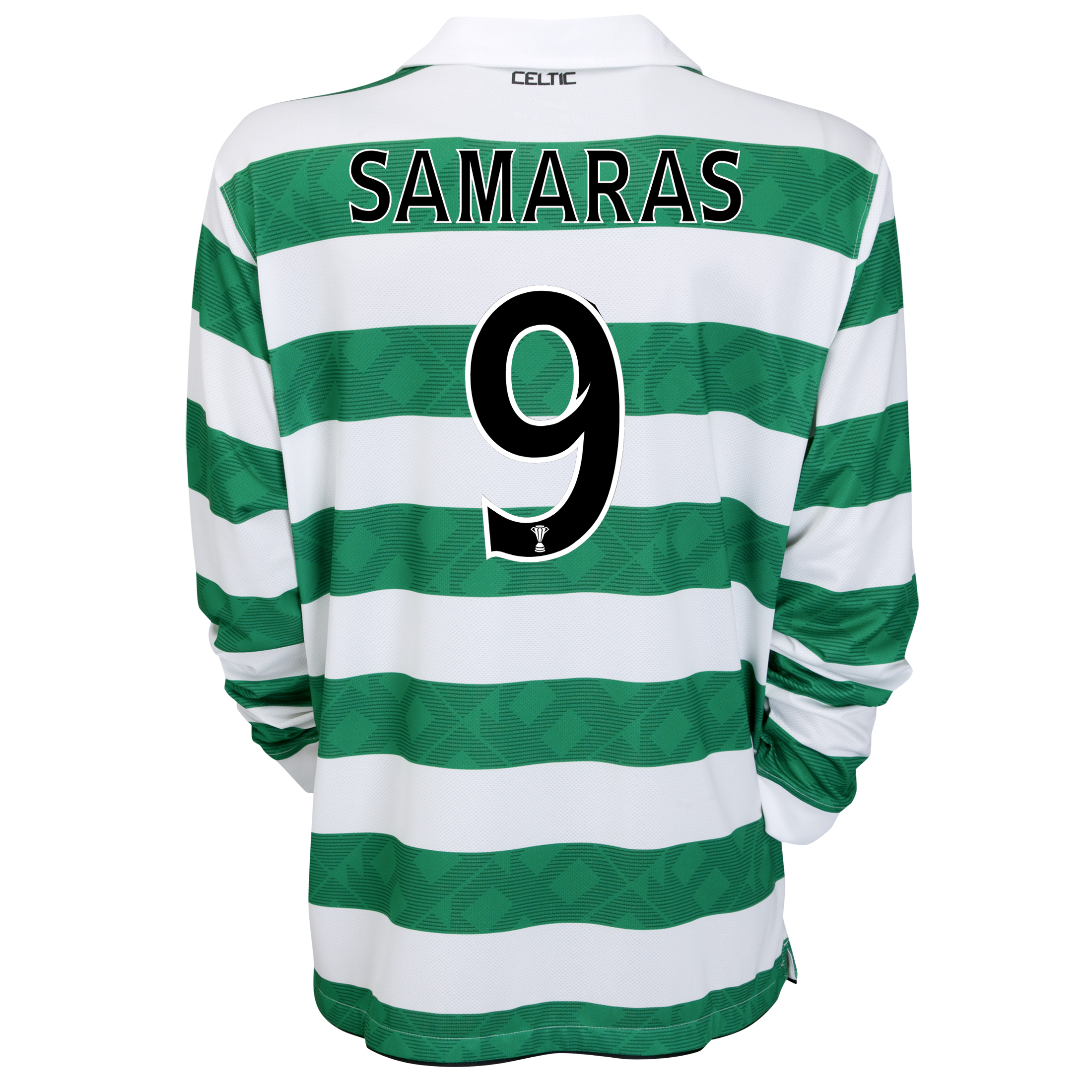 Celtic Home Shirt 2010~12 Long Sleeved Kids with Samaras 9 printing