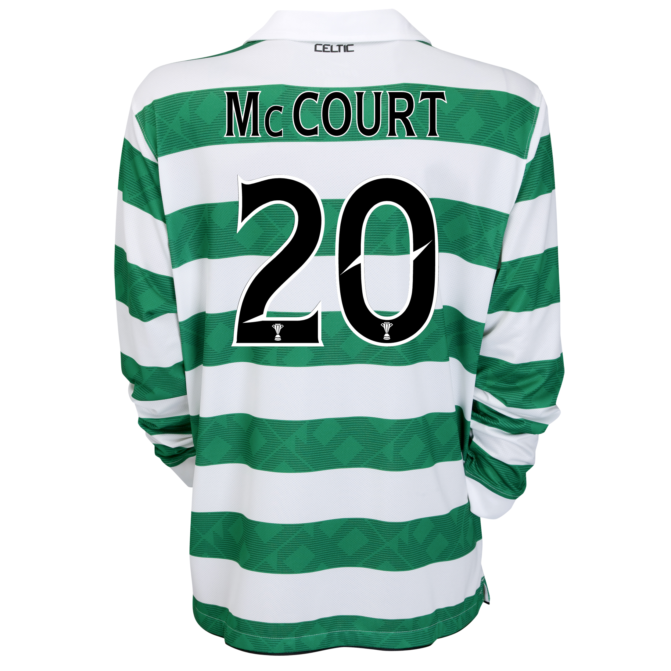 <br>Celtic Home Shirt 2010/12 Long Sleeved Kids with McCourt 20 printing