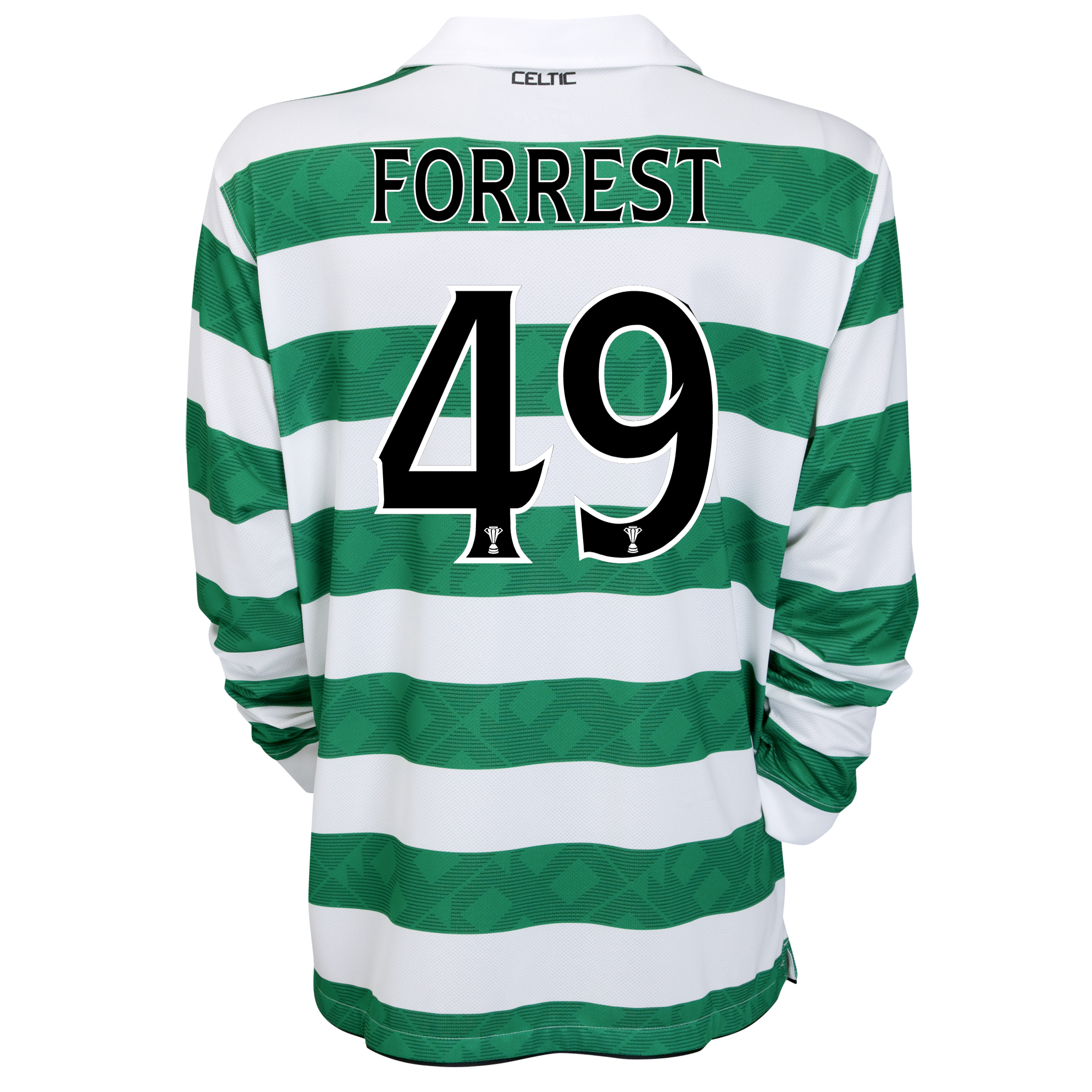 Celtic Home Shirt 2010~12 Long Sleeved Kids with Forrest 49 printing
