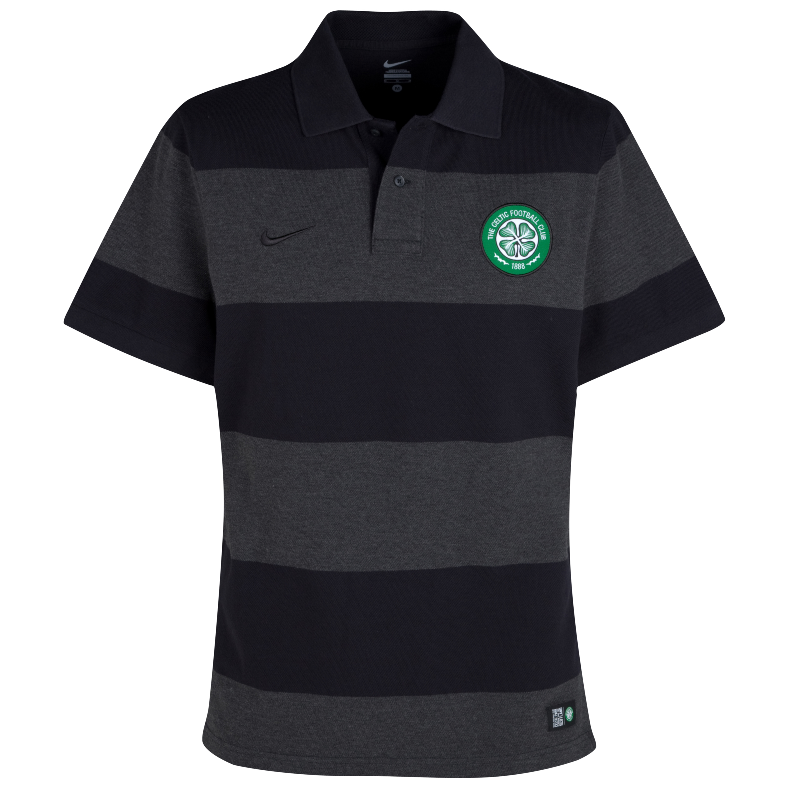 Celtic Authentic Grand Slam Polo Black~Black Heather