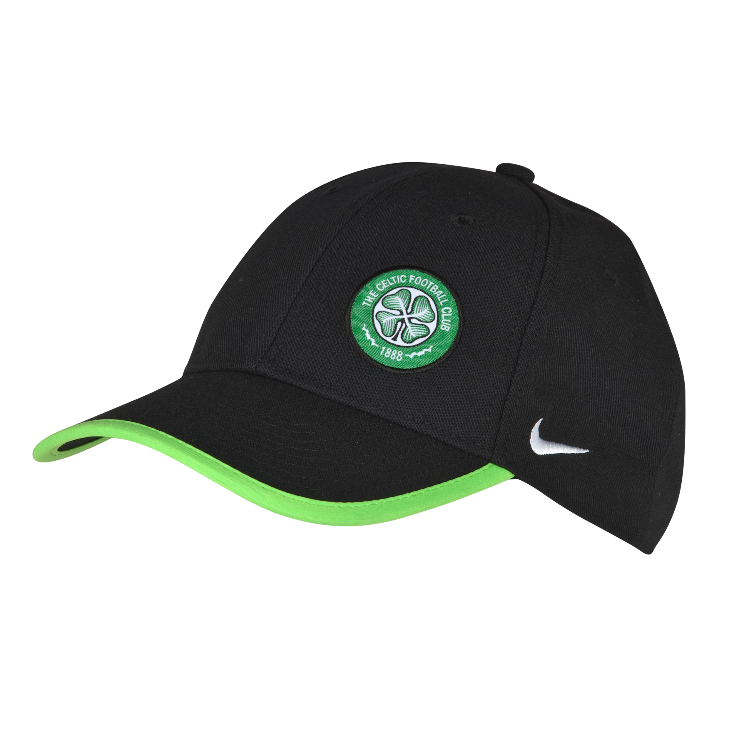 Celtic Core Cap Black~Action Green~White