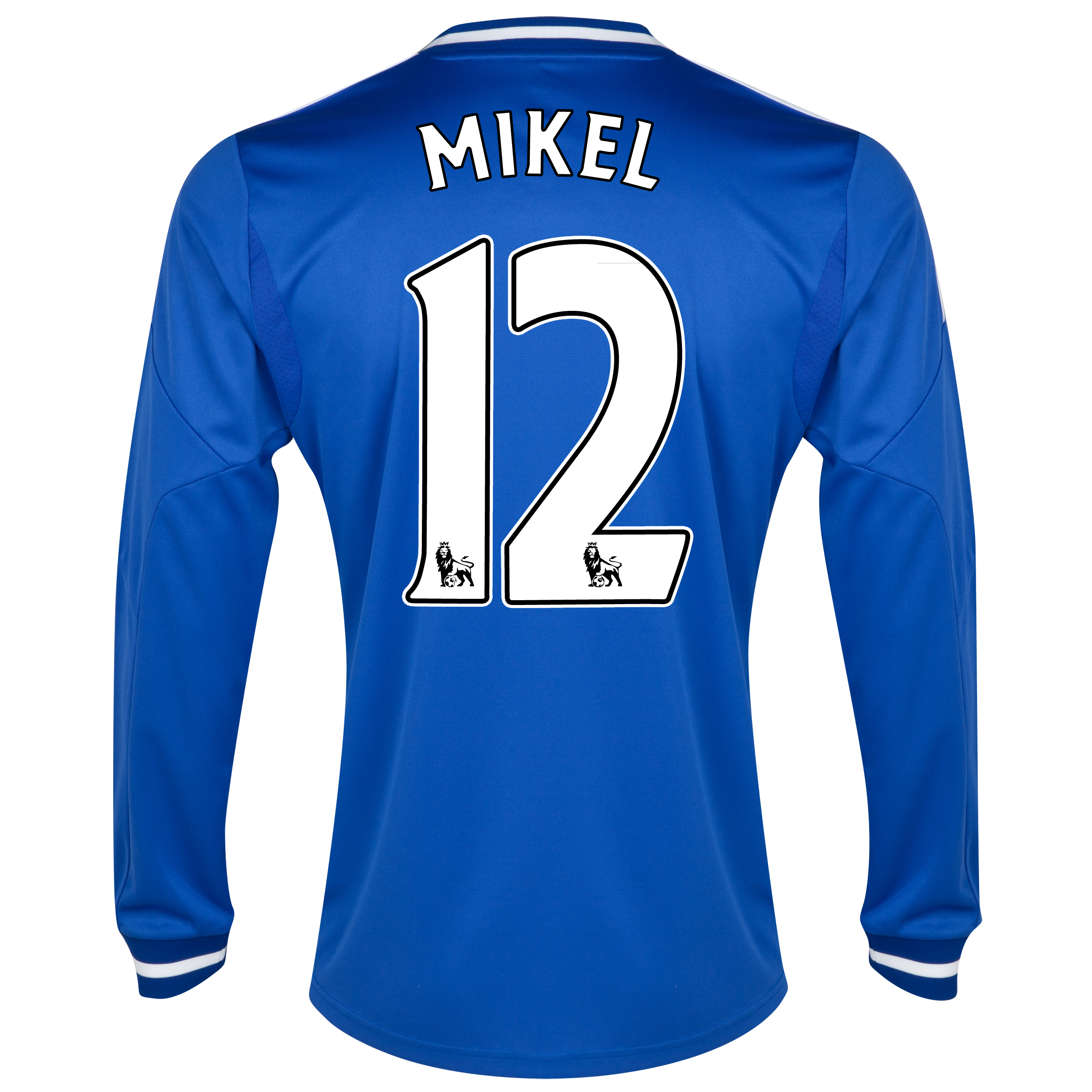 Chelsea Home Shirt 2013/14 - Long Sleeve - Kids with Mikel 12 printing