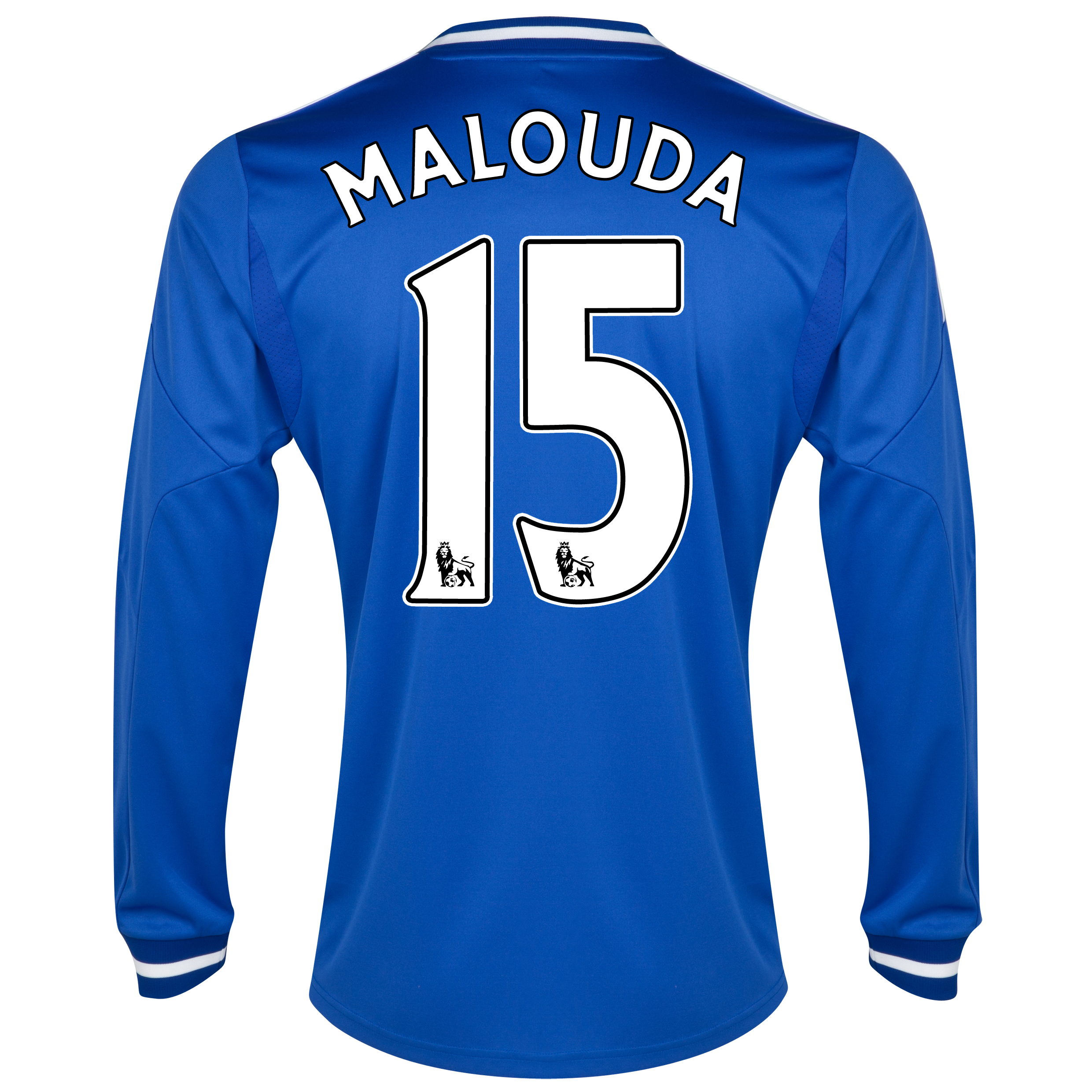 Chelsea Home Shirt 2013/14 - Long Sleeve - Kids with Malouda 15 printing