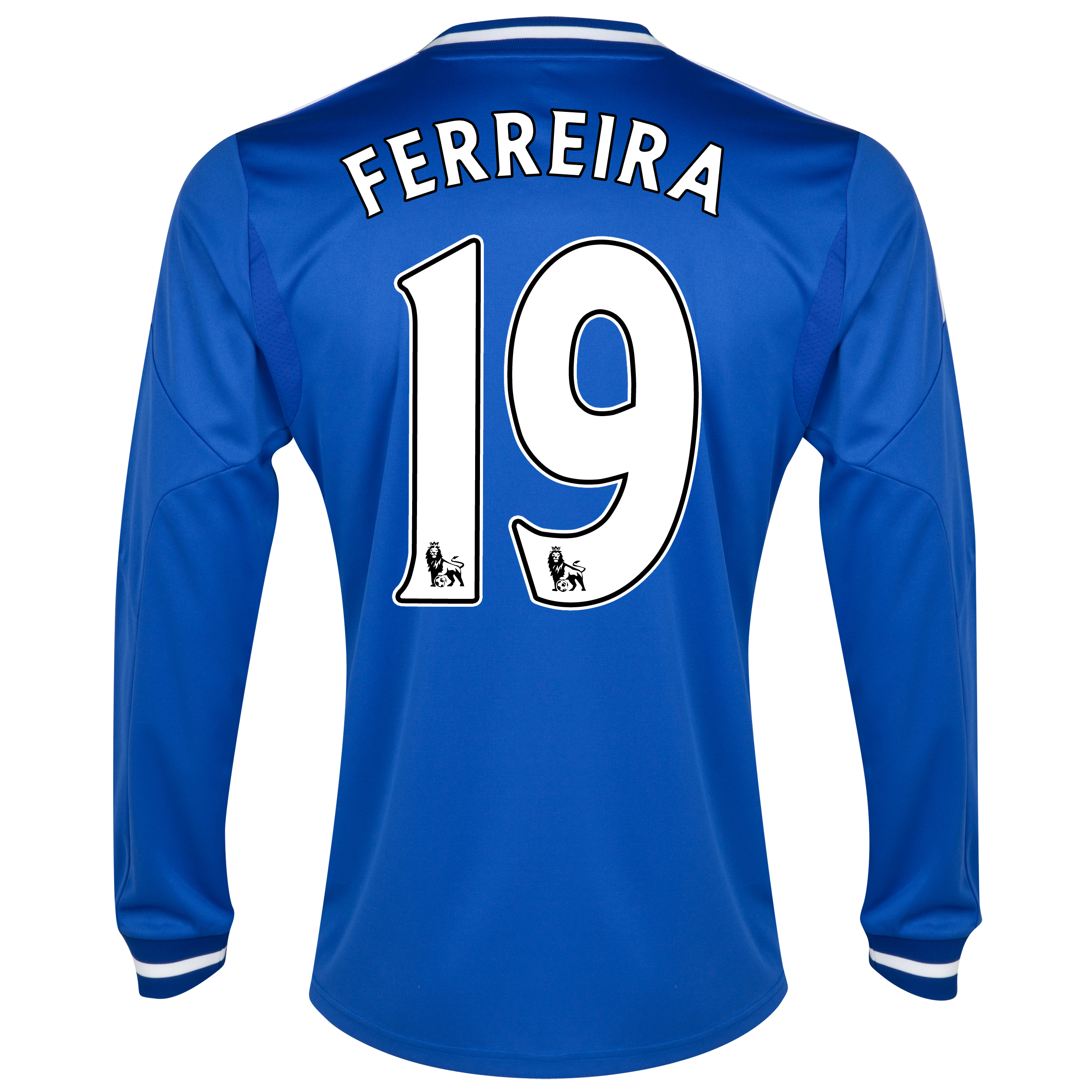 Chelsea Home Shirt 2013/14 - Long Sleeve - Kids with Ferreira 19 printing
