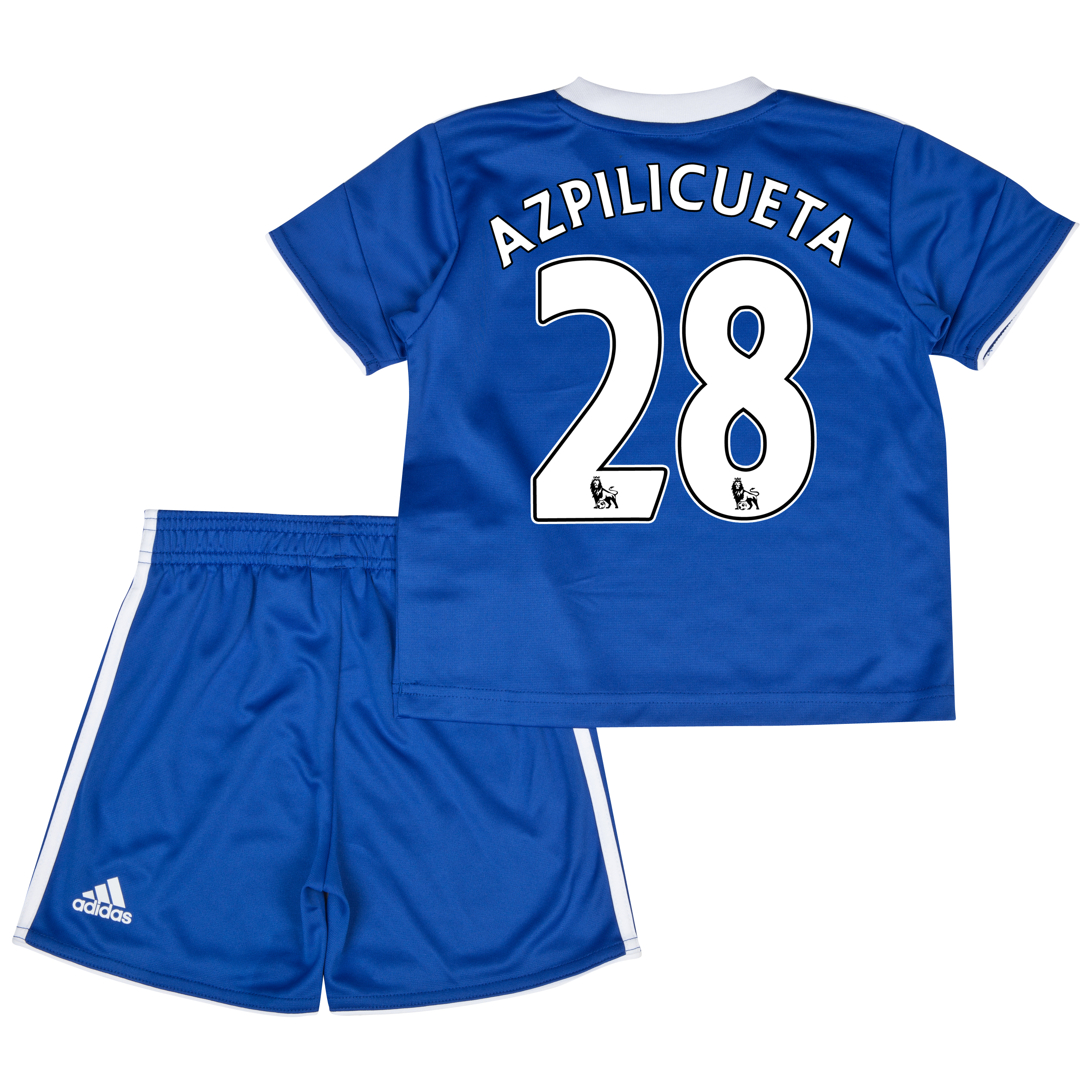 Chelsea Home Mini Kit 2013/14 with Azpilicueta 28 printing
