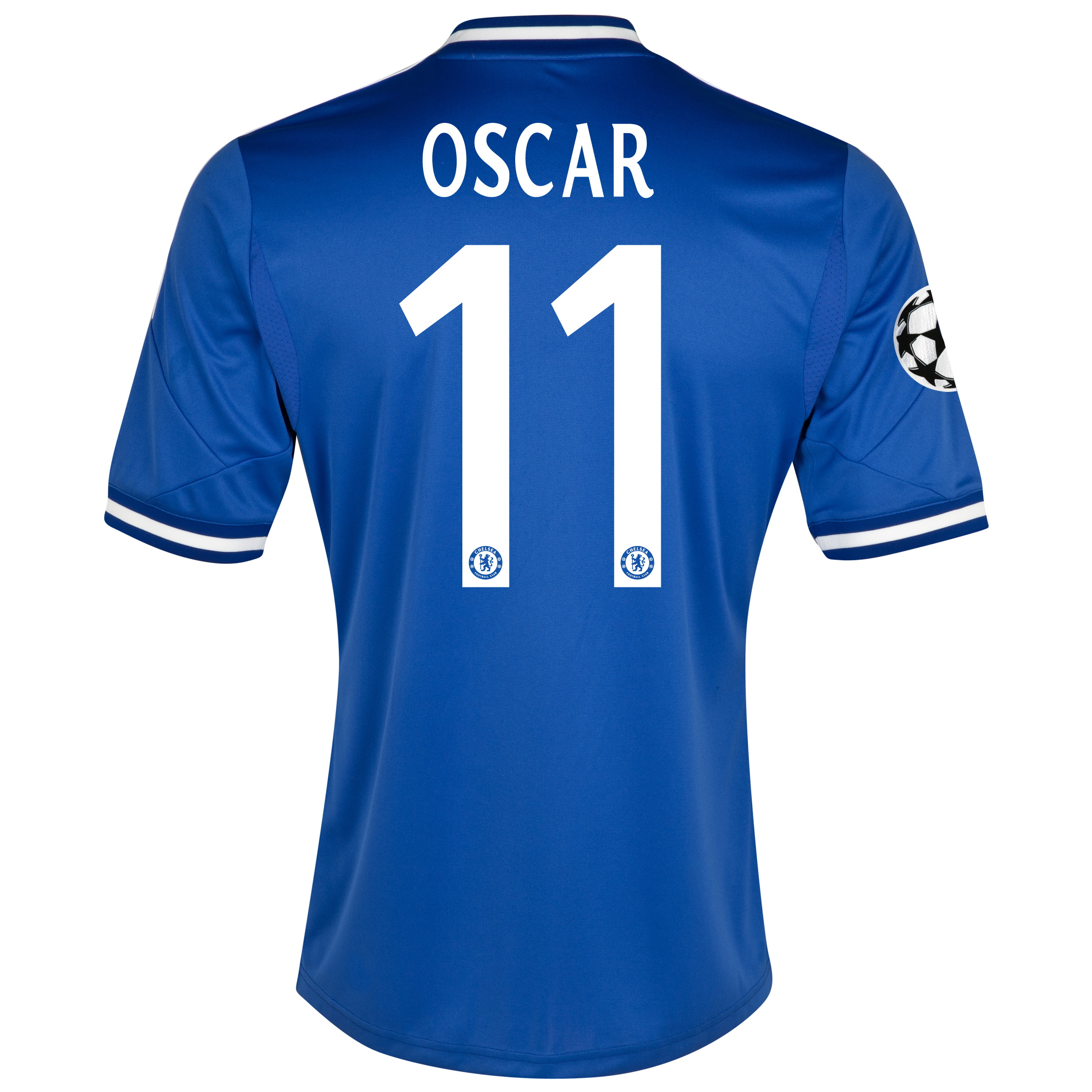 Chelsea UEFA Champions League Home Shirt 2013/14 with Oscar 11 printing