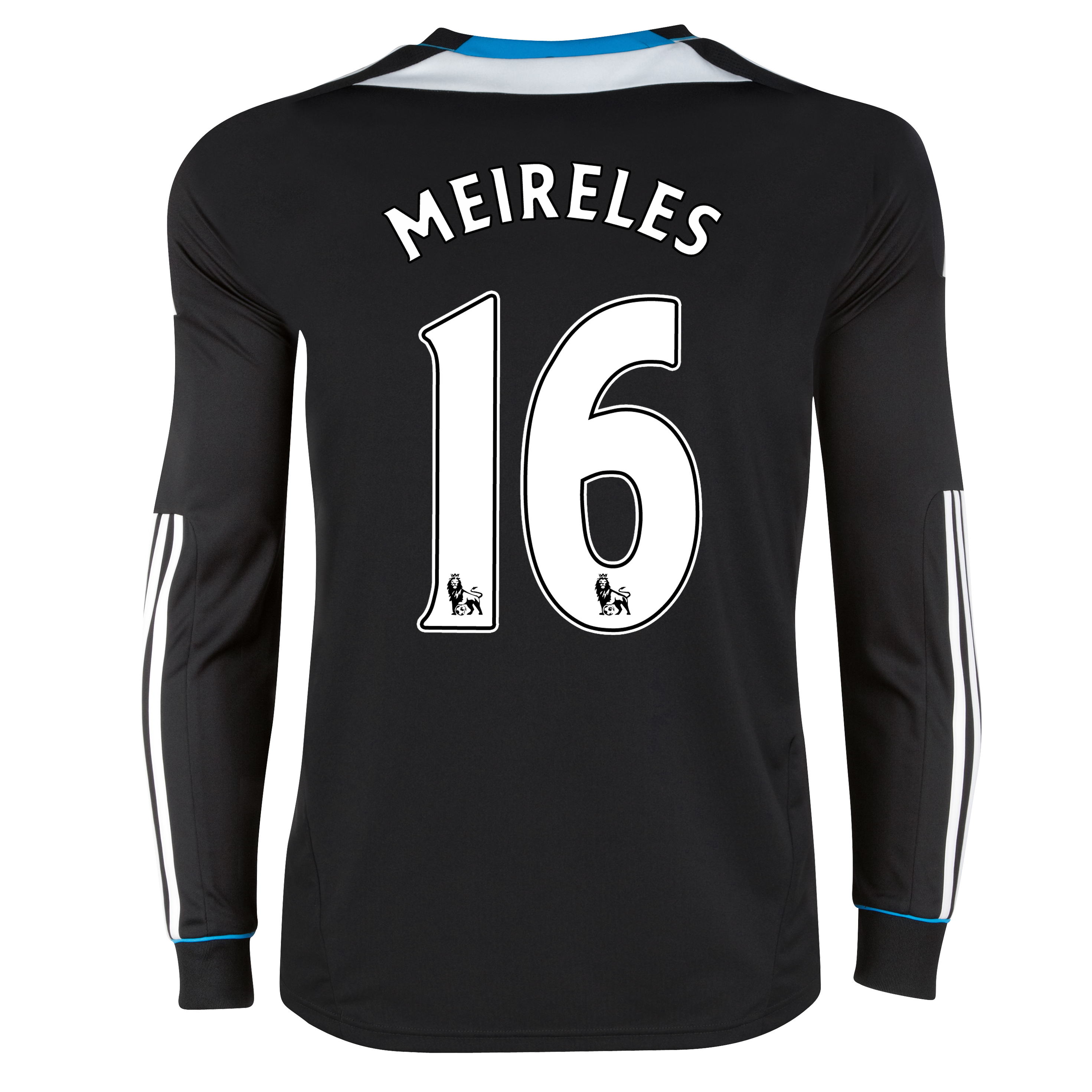 Chelsea Away Shirt 2011/12 - Long Sleeve with Meireles 16 printing.